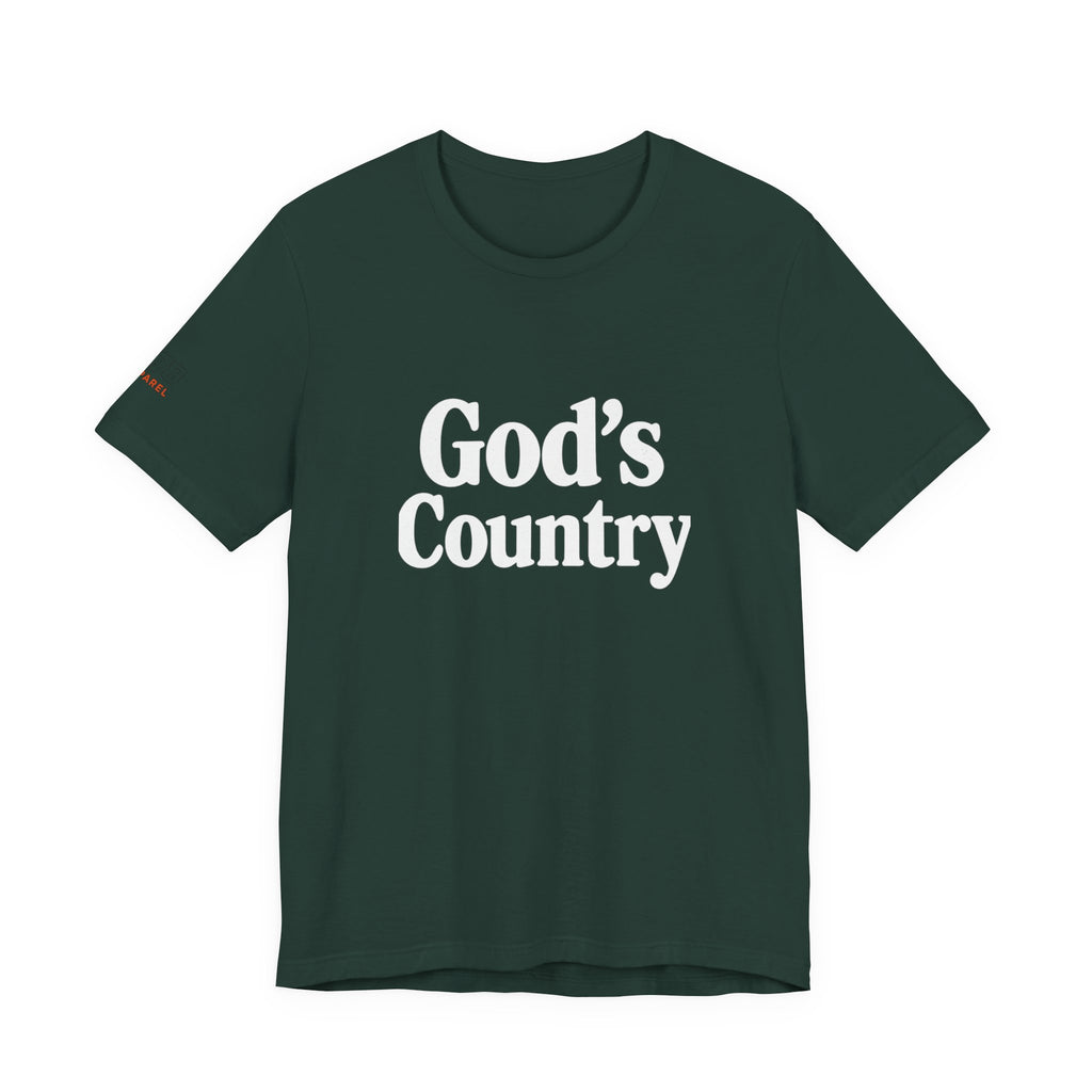God's Country Tee, Casual Wear, Outdoor Activities, Faith-Based Apparel, Gift for Believers, Summer Wardrobe