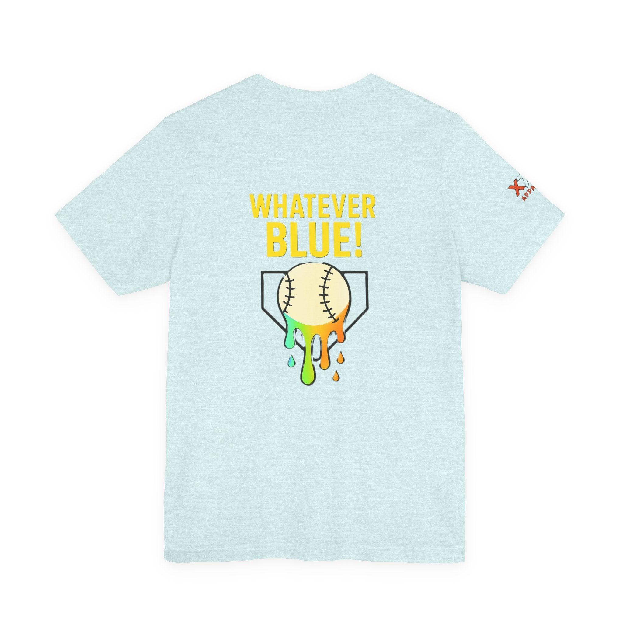 Whatever Blue Drippy Cool Sports Graphic Tee for Casual Wear, Perfect for Gamers and Event Attendees, Ideal Gift for Birthdays, Casual Outings