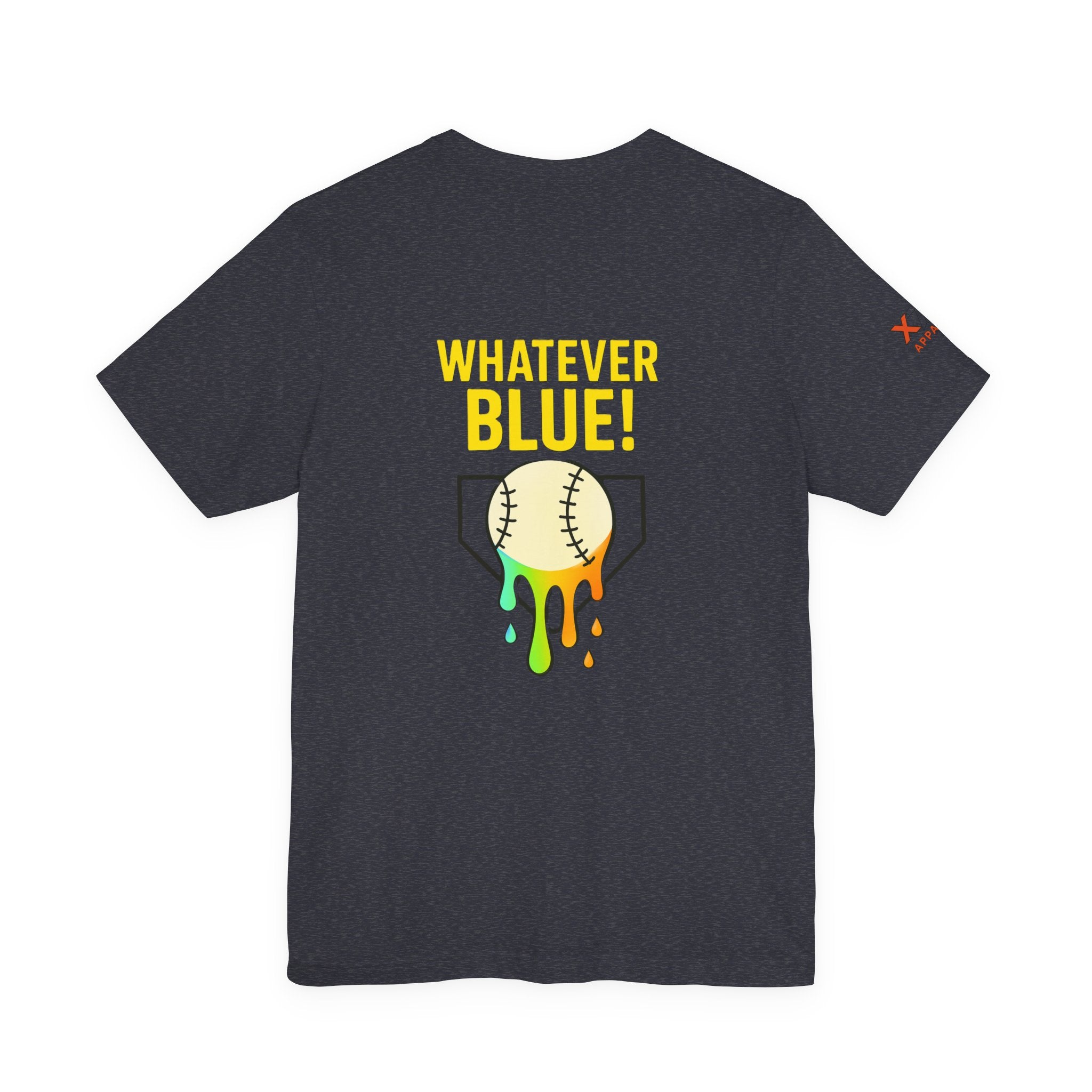 Whatever Blue Drippy Cool Sports Graphic Tee for Casual Wear, Perfect for Gamers and Event Attendees, Ideal Gift for Birthdays, Casual Outings