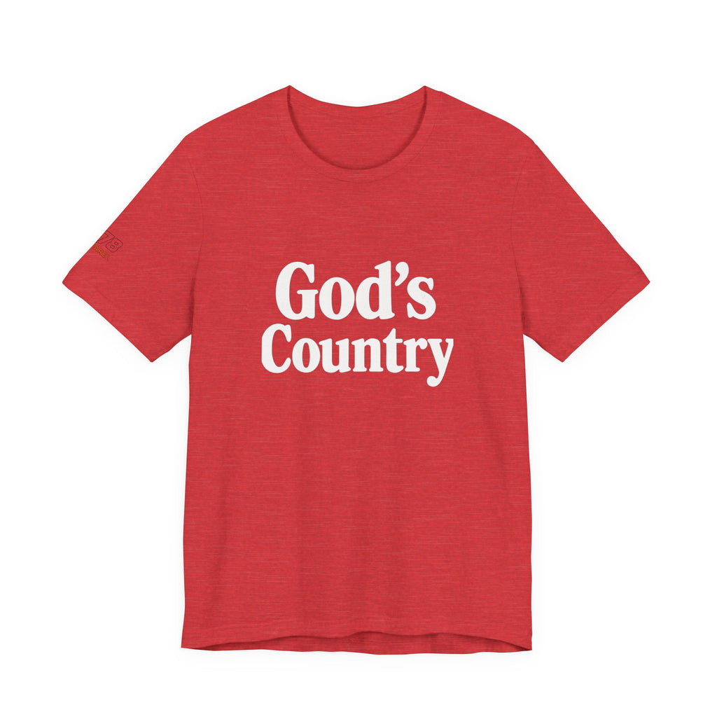 God's Country Tee, Casual Wear, Outdoor Activities, Faith-Based Apparel, Gift for Believers, Summer Wardrobe
