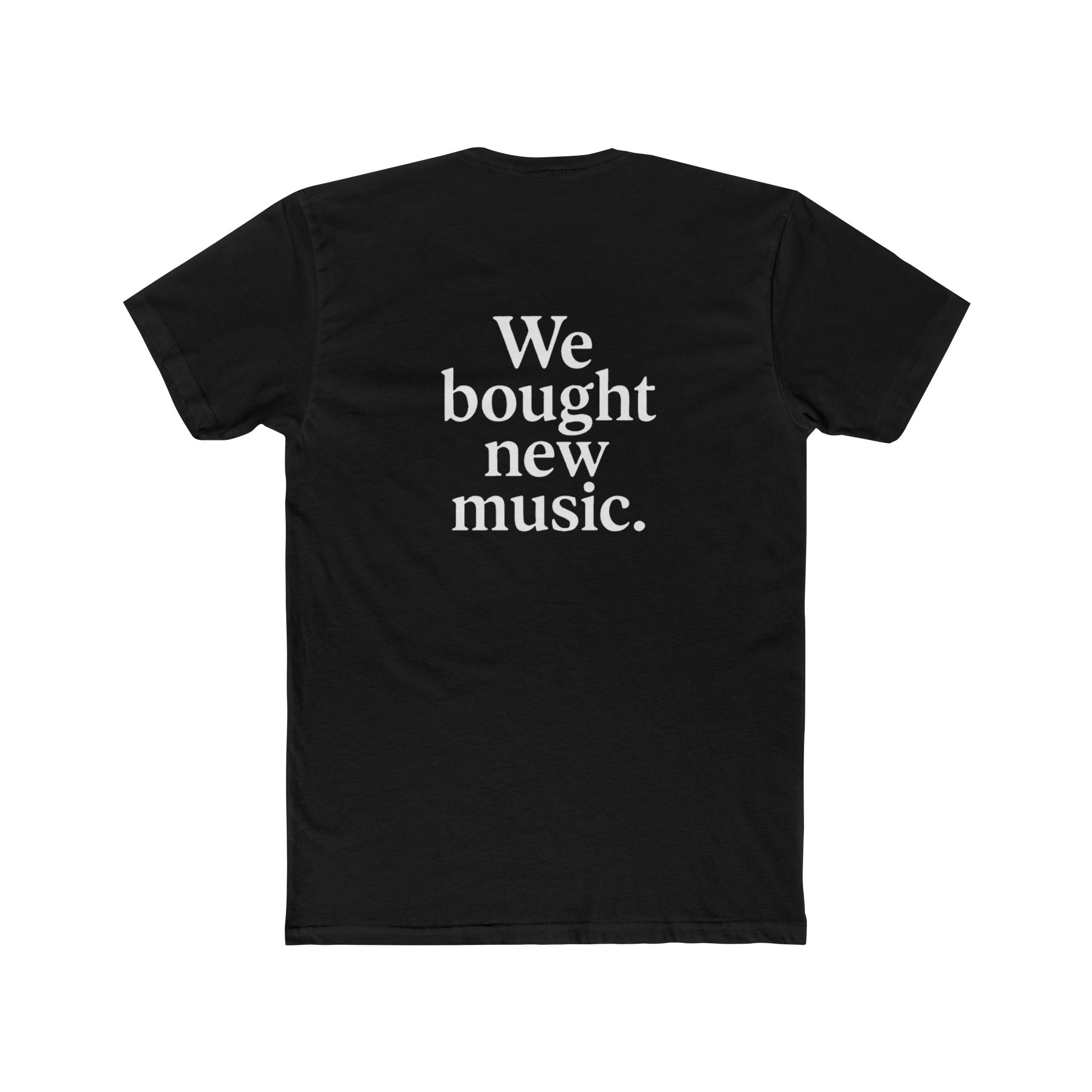 'Gen X We bought new music' Music Lover's Unisex Cotton Crew Tee - 'We Bought New Music' T-Shirt, Casual Wear, Gift for Music Lovers, Concert Tee, Everyday Comfort