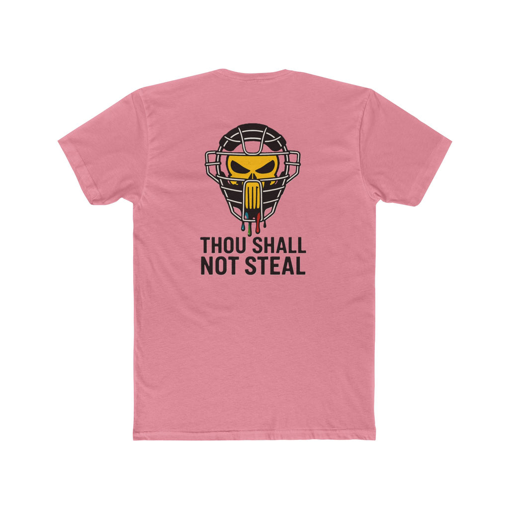'Drippy Thou Shall Not Steel Punisher' Funny Catchers Crew Tee, Unisex T-Shirt, Game Day Top, Hockey Fan Gift, Birthday Present, Sports Apparel