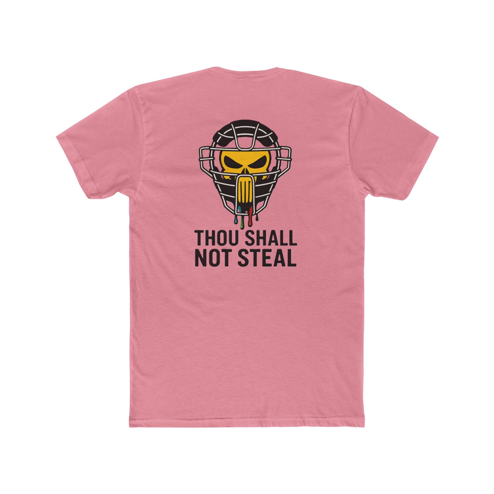 'Drippy Thou Shall Not Steel Punisher' Funny Catchers Crew Tee, Unisex T-Shirt, Game Day Top, Hockey Fan Gift, Birthday Present, Sports Apparel
