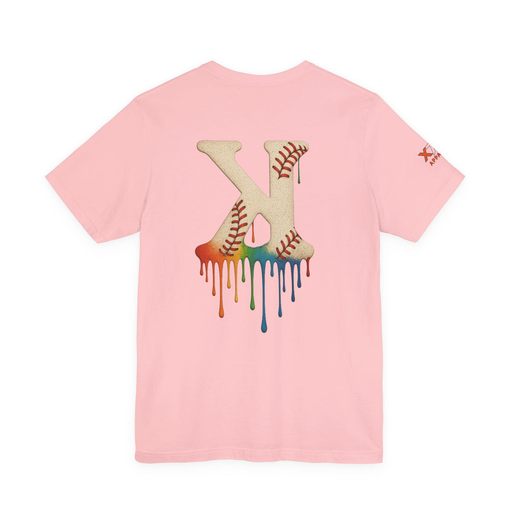 Baseball Drippy K Tee, Unisex Jersey Short Sleeve Shirt, Sports Fan Gift, Summer Outfit, Youth Baseball Apparel, Fun Casual Wear