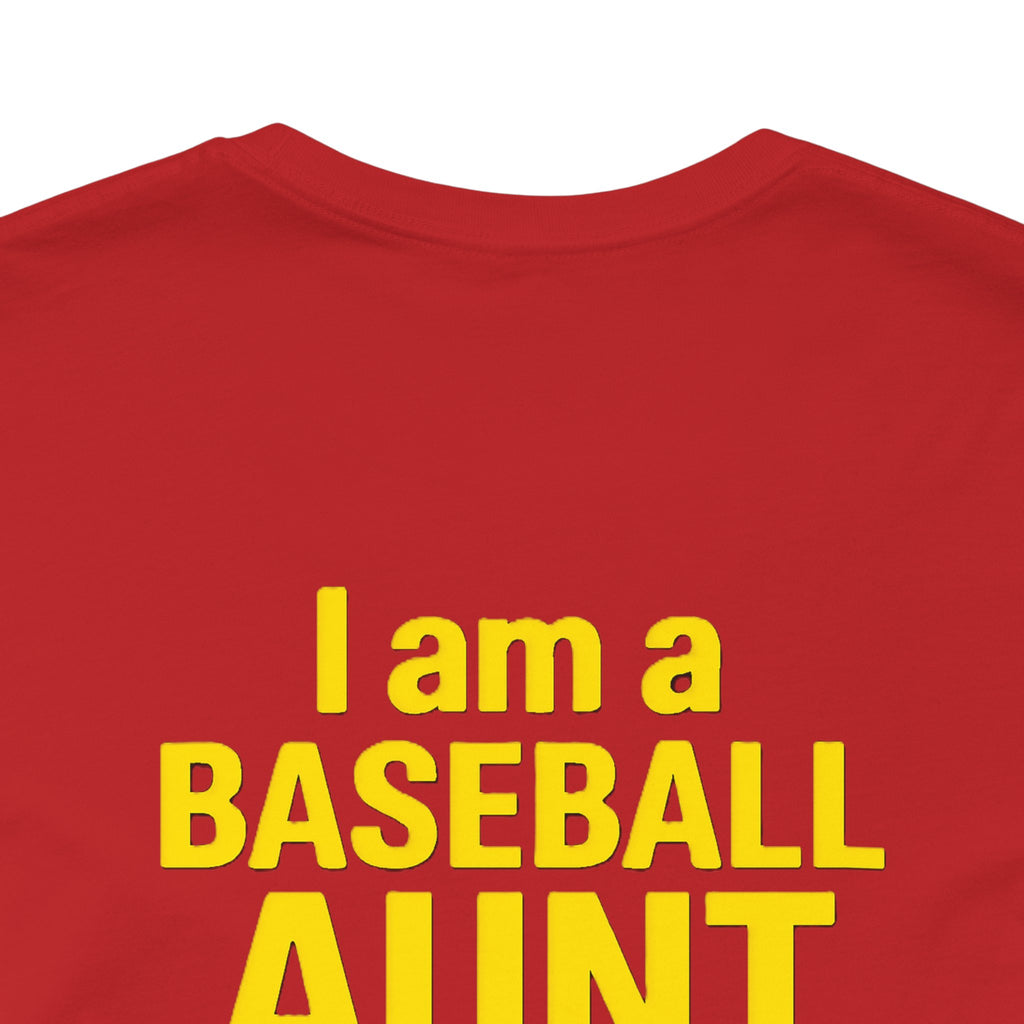 Baseball Aunt Not Heard Drippy Tee, Fun Baseball Shirt, Gifts for Sports Moms, Summer Apparel, Soft Cotton T-Shirt, Game Day Outfit