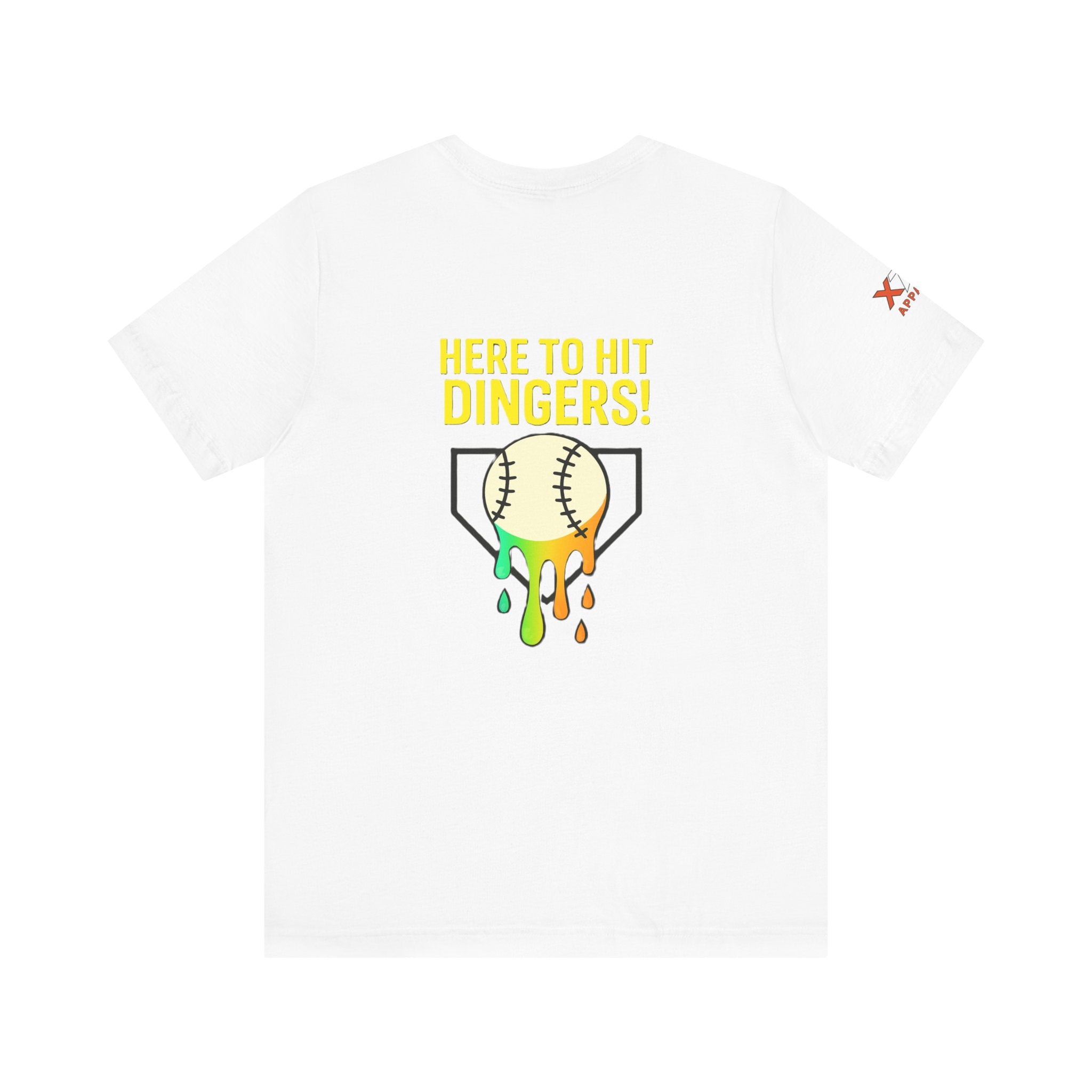 Here to Hit Dingers Unisex Baseball Tee, Perfect Gift for Sports Lovers, Fun Summer Wear, Baseball Party, Casual Outfit