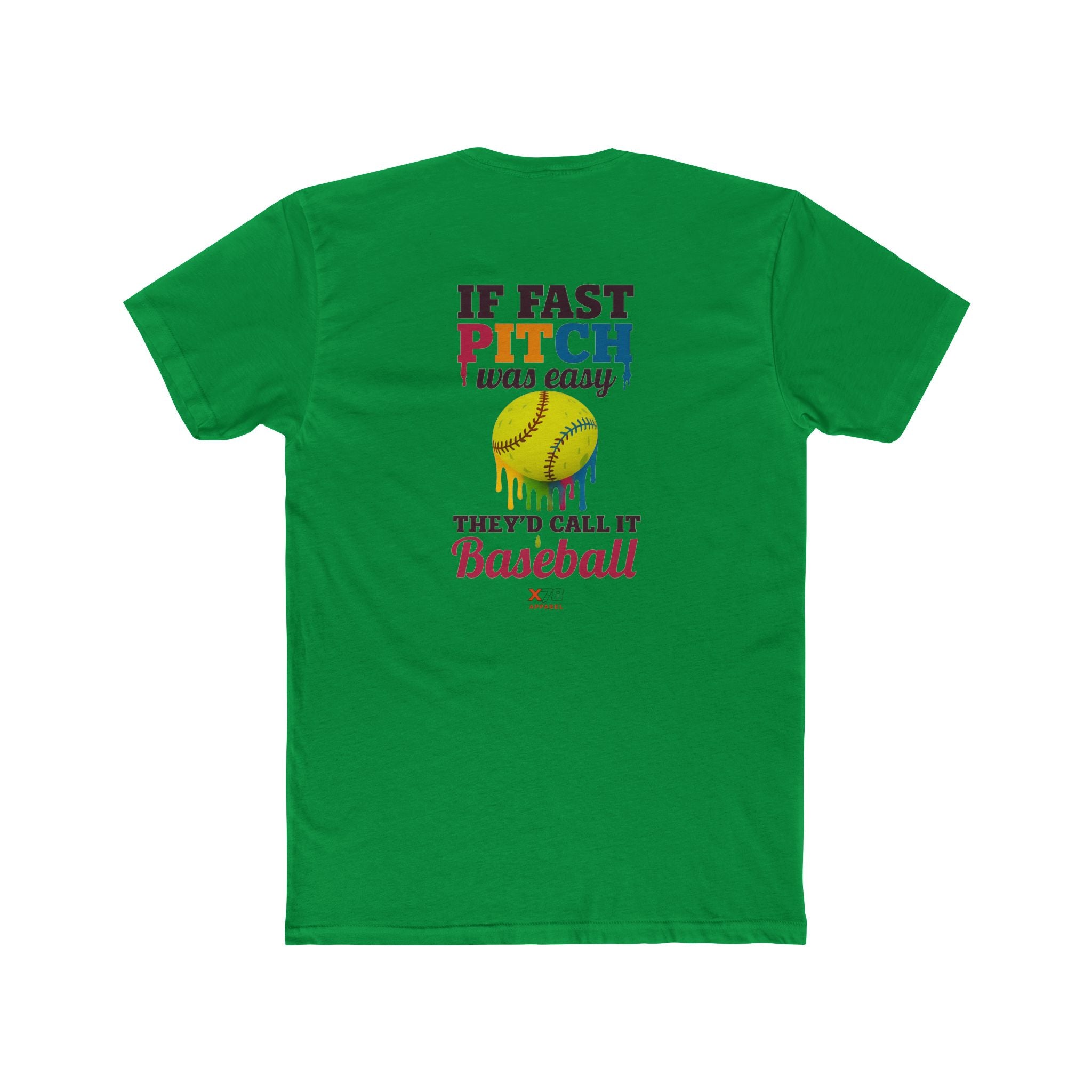 If Fast Pitch Was Easy Unisex Cotton Crew Tee - Fun Baseball Quote T-Shirt for Sports Lovers, Gift for Softball Players