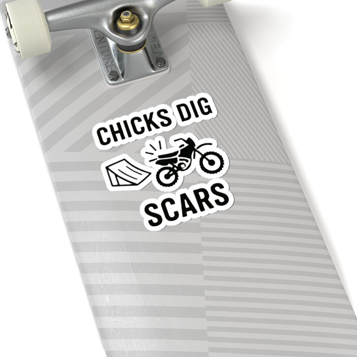 Chicks Dig Scars Dirt Bike Sticker