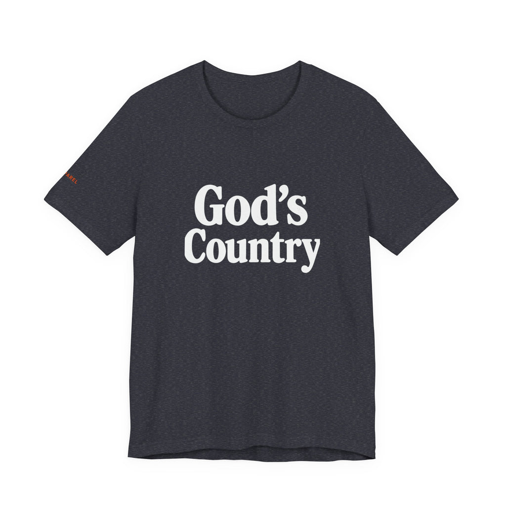 God's Country Tee, Casual Wear, Outdoor Activities, Faith-Based Apparel, Gift for Believers, Summer Wardrobe