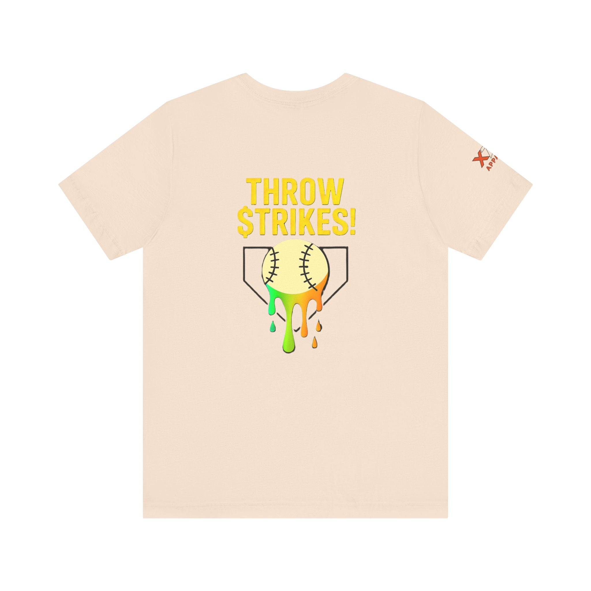 Throw Strikes Unisex Tee - Fun Softball T-Shirt for Sports Lovers, Cute Gift for Players, Team Spirit Wear, Birthday and Game Day