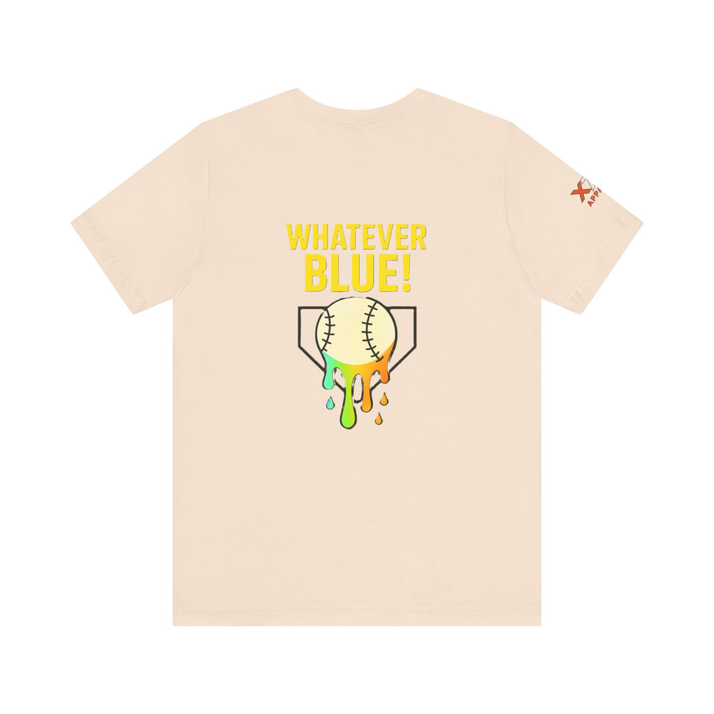 Whatever Blue Drippy Cool Sports Graphic Tee for Casual Wear, Perfect for Gamers and Event Attendees, Ideal Gift for Birthdays, Casual Outings