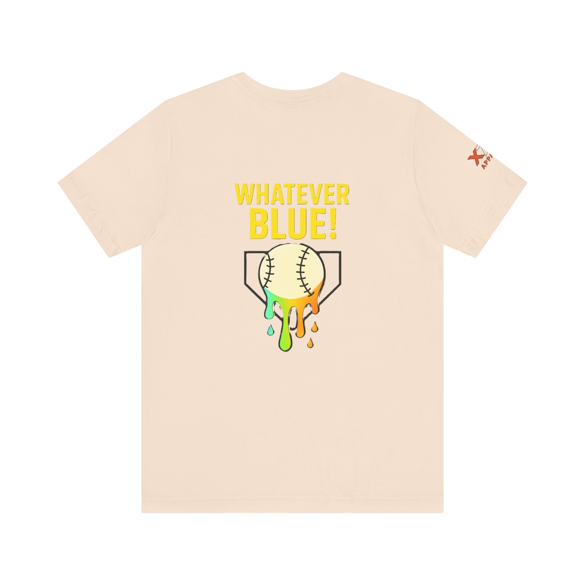Whatever Blue Drippy Cool Sports Graphic Tee for Casual Wear, Perfect for Gamers and Event Attendees, Ideal Gift for Birthdays, Casual Outings