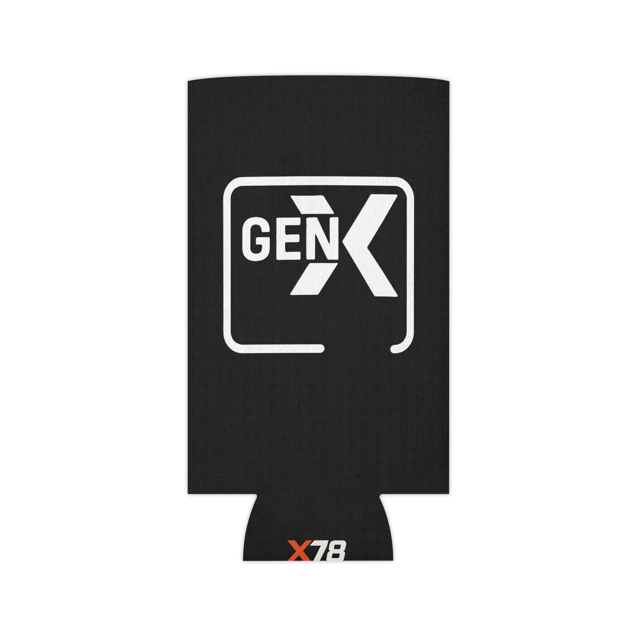 'Gen X Black' Can Cooler, Vintage Drink Insulator, Retro Party Favor, Birthday Gift for Gen X, Holiday Beverage Holder, Nostalgic Cooler