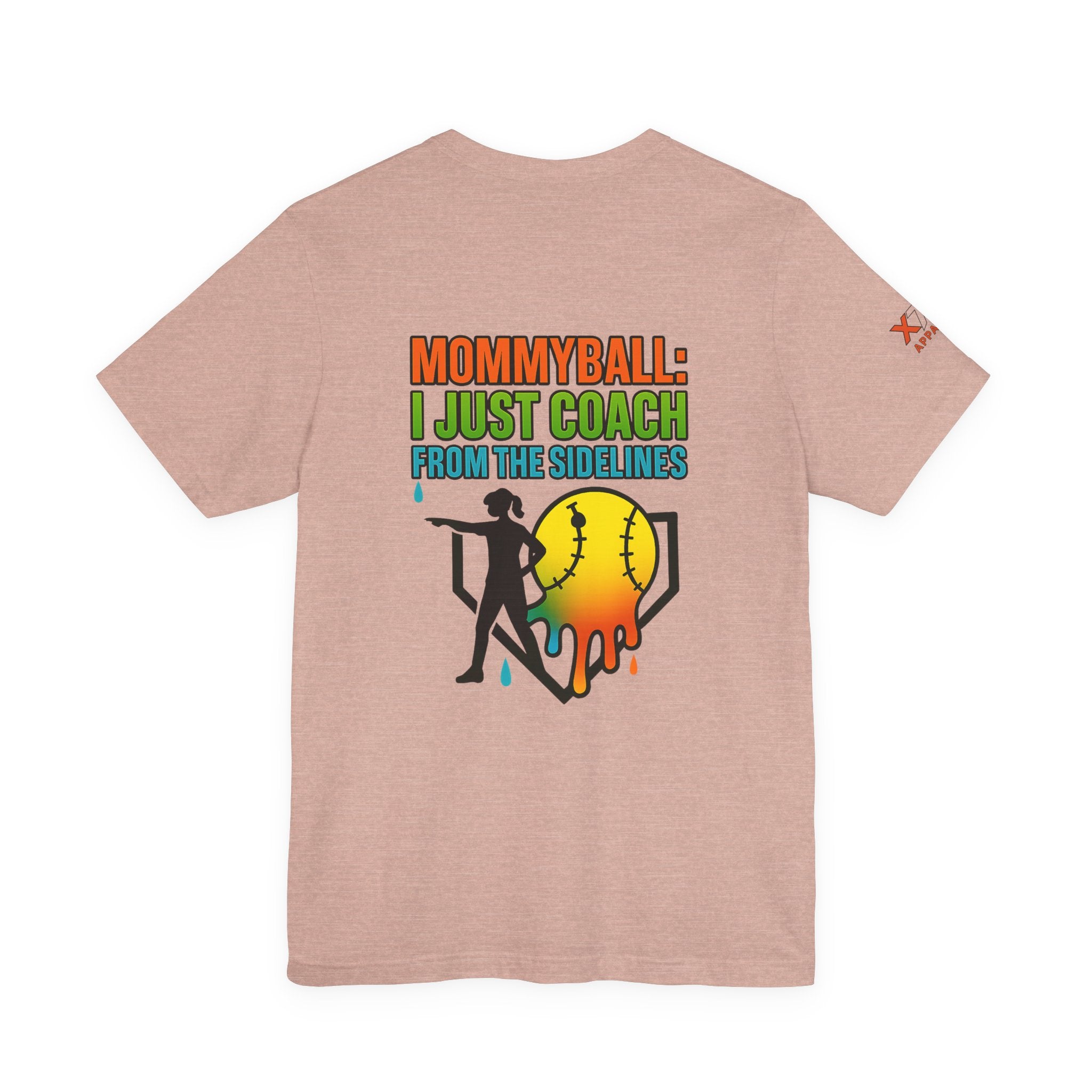 Mommyball Drippy Coach Tee - Unisex Jersey Short Sleeve T-Shirt, Softball Mom Gift, Sporty Graphic Tee, Coaching Shirt, Fun Sports Apparel