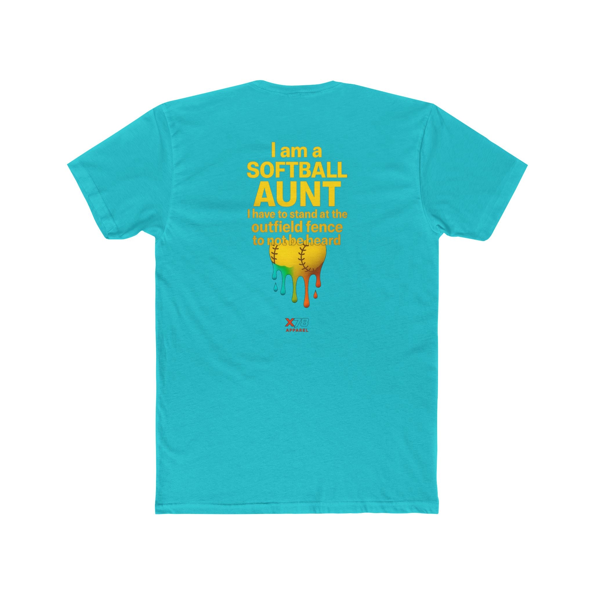 'Aunt not Heard' Crew Tee, Unisex Cotton Tee, Sports Fan Shirt, Gift for Aunts, Softball Outfit, Summer Casual Wear