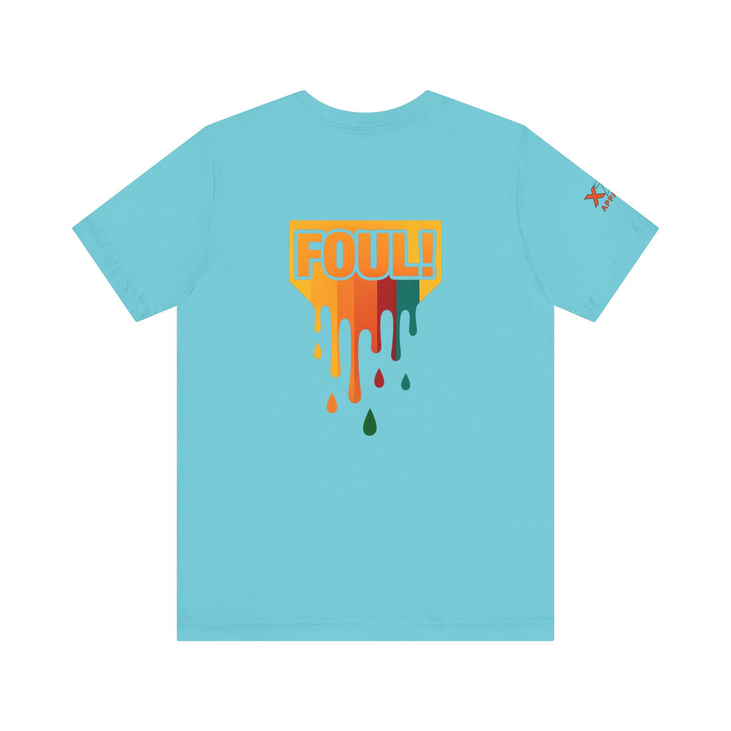Foul Drippy Graphic Tee, Unisex Short Sleeve Shirt, Casual Streetwear, Perfect for Sports Fans, Gift for Friends