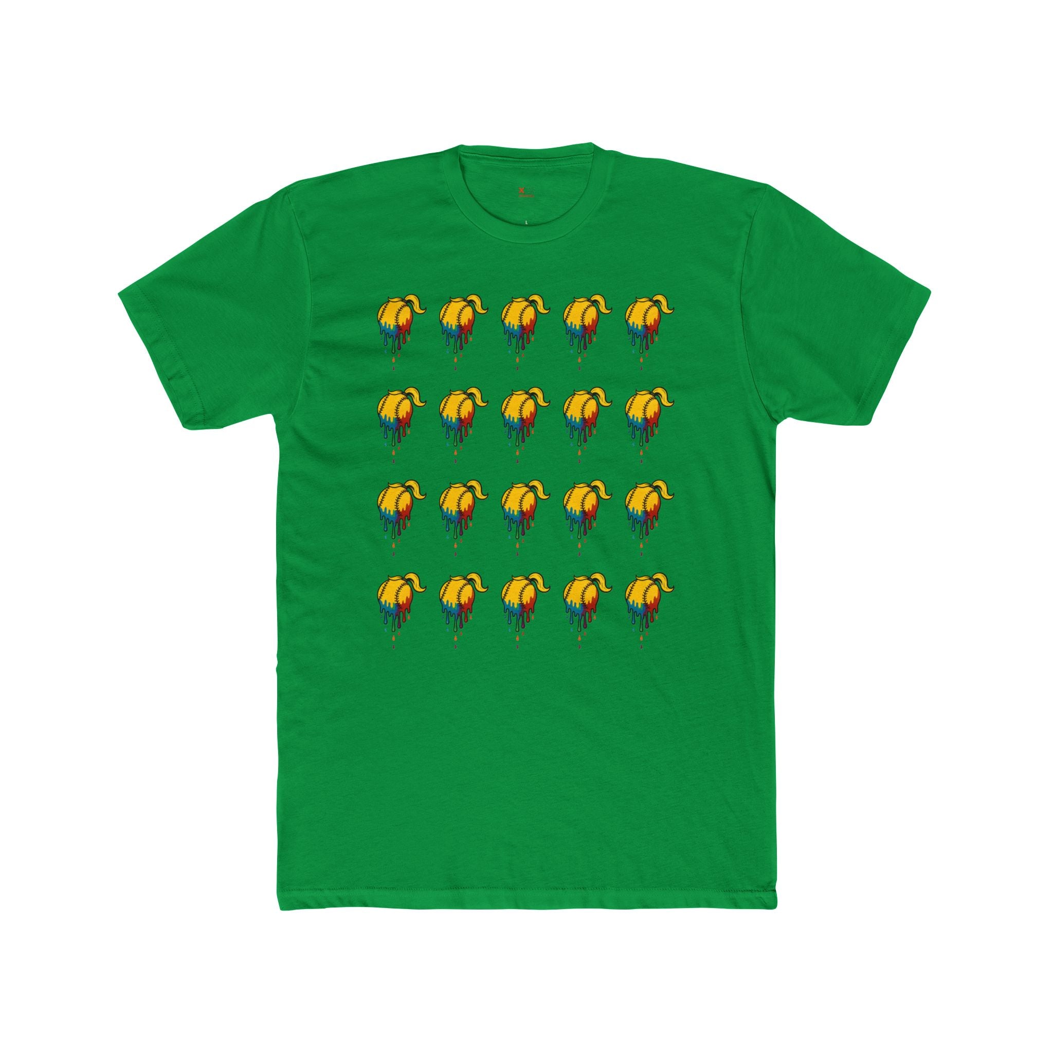 'Drippy' Colorful Dripping Design Unisex Cotton Crew Tee, Casual Wear, Gender Neutral Shirt, Vibrant Gift, Streetwear Style