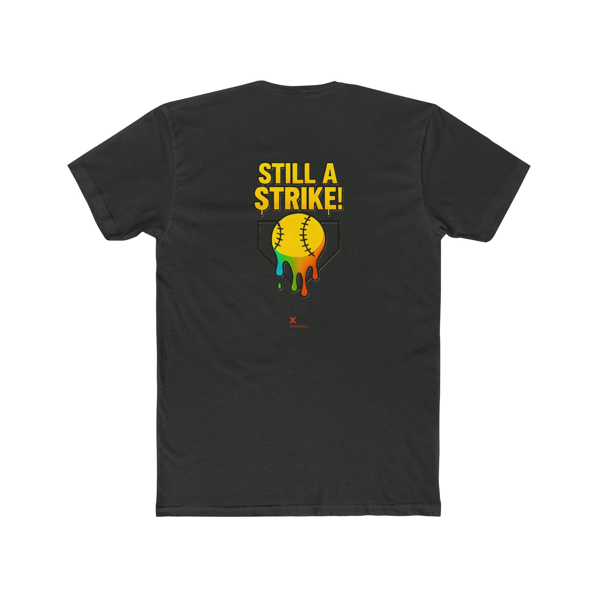 'Drippy Still A Stike' Colorful Softball Tee for Sports Lovers, Casual Wear, Birthday Gift, Holiday Celebration, Gifts for Athletes