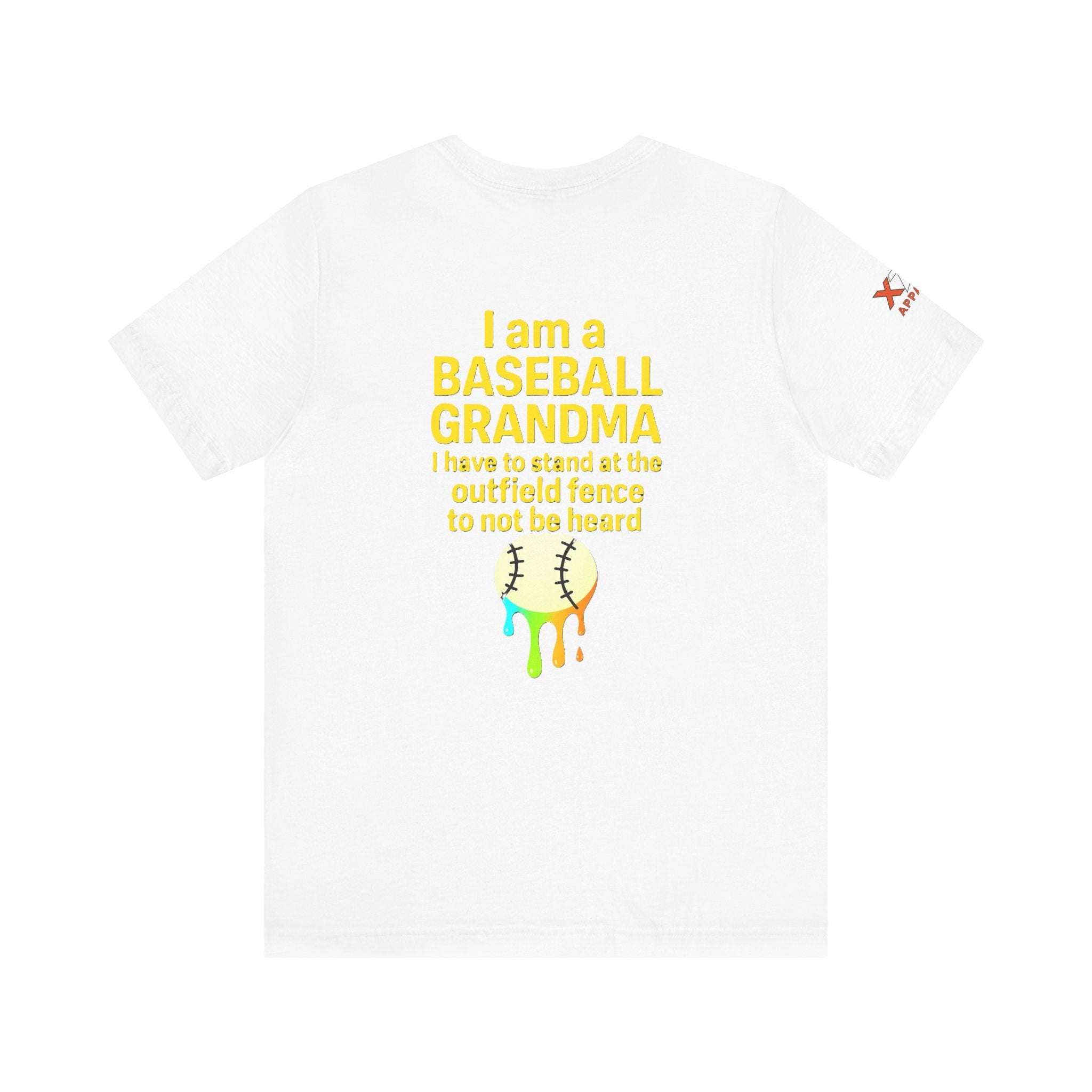 Baseball Grandma Not Heard DrippyTee, Funny Baseball Shirt, Gift for Grandma, Soft Cotton Top, Summer Baseball Outfit