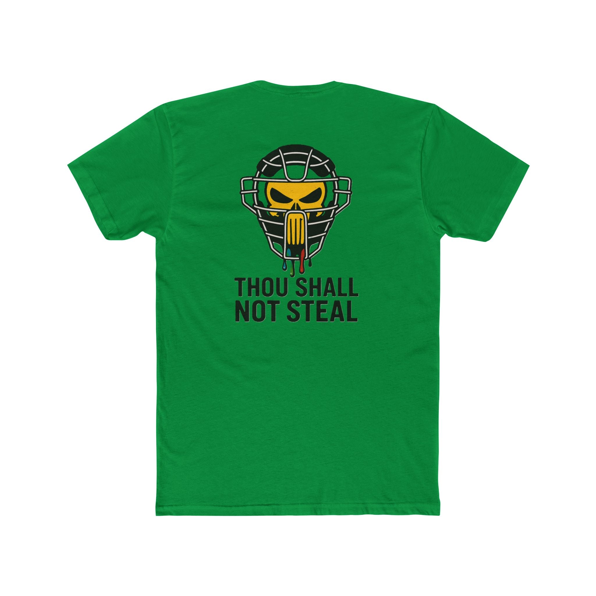 'Drippy Thou Shall Not Steel Punisher' Funny Catchers Crew Tee, Unisex T-Shirt, Game Day Top, Hockey Fan Gift, Birthday Present, Sports Apparel