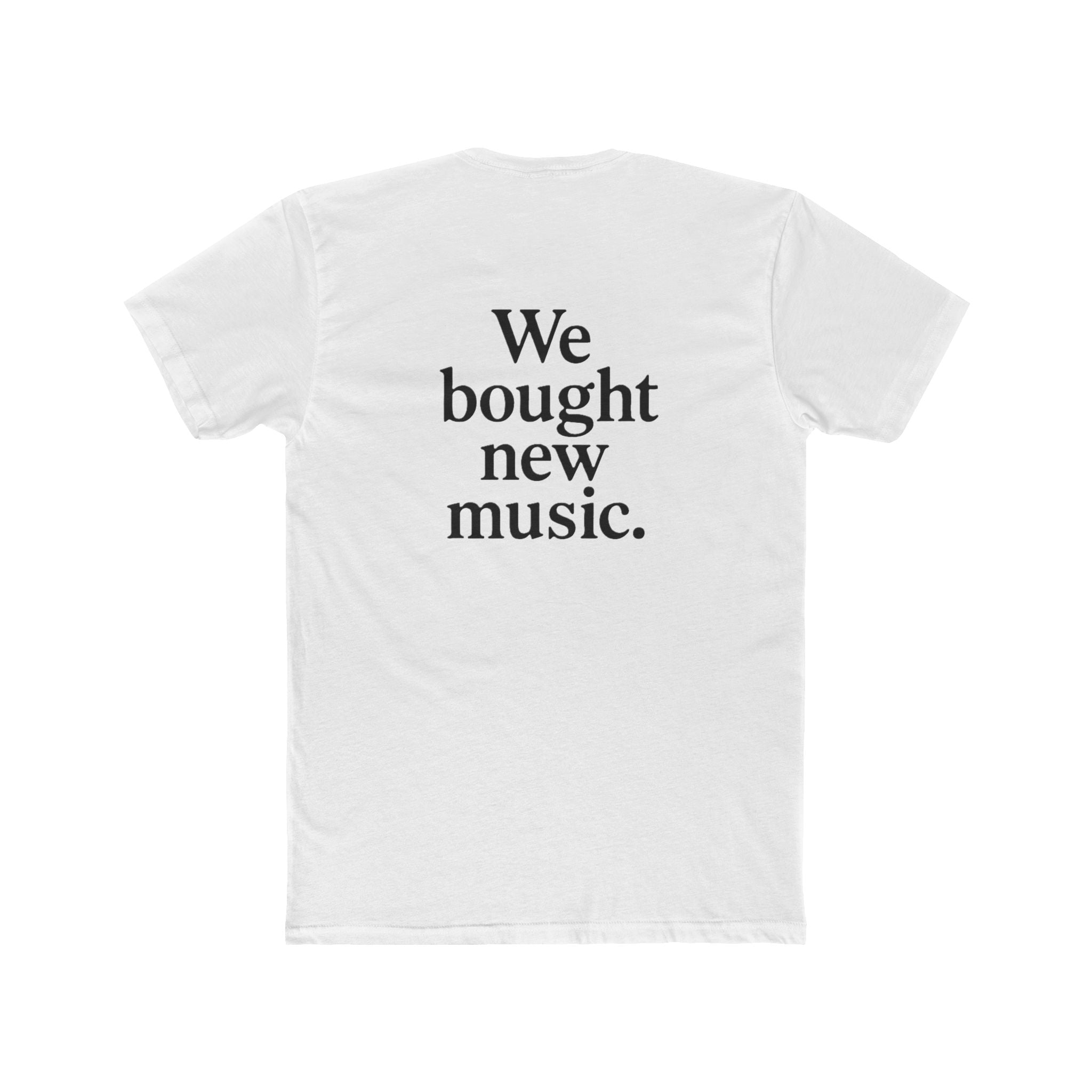 'Gen X We bought new music' Music Lover's Unisex Cotton Crew Tee - 'We Bought New Music' T-Shirt, Casual Wear, Gift for Music Lovers, Concert Tee, Everyday Comfort