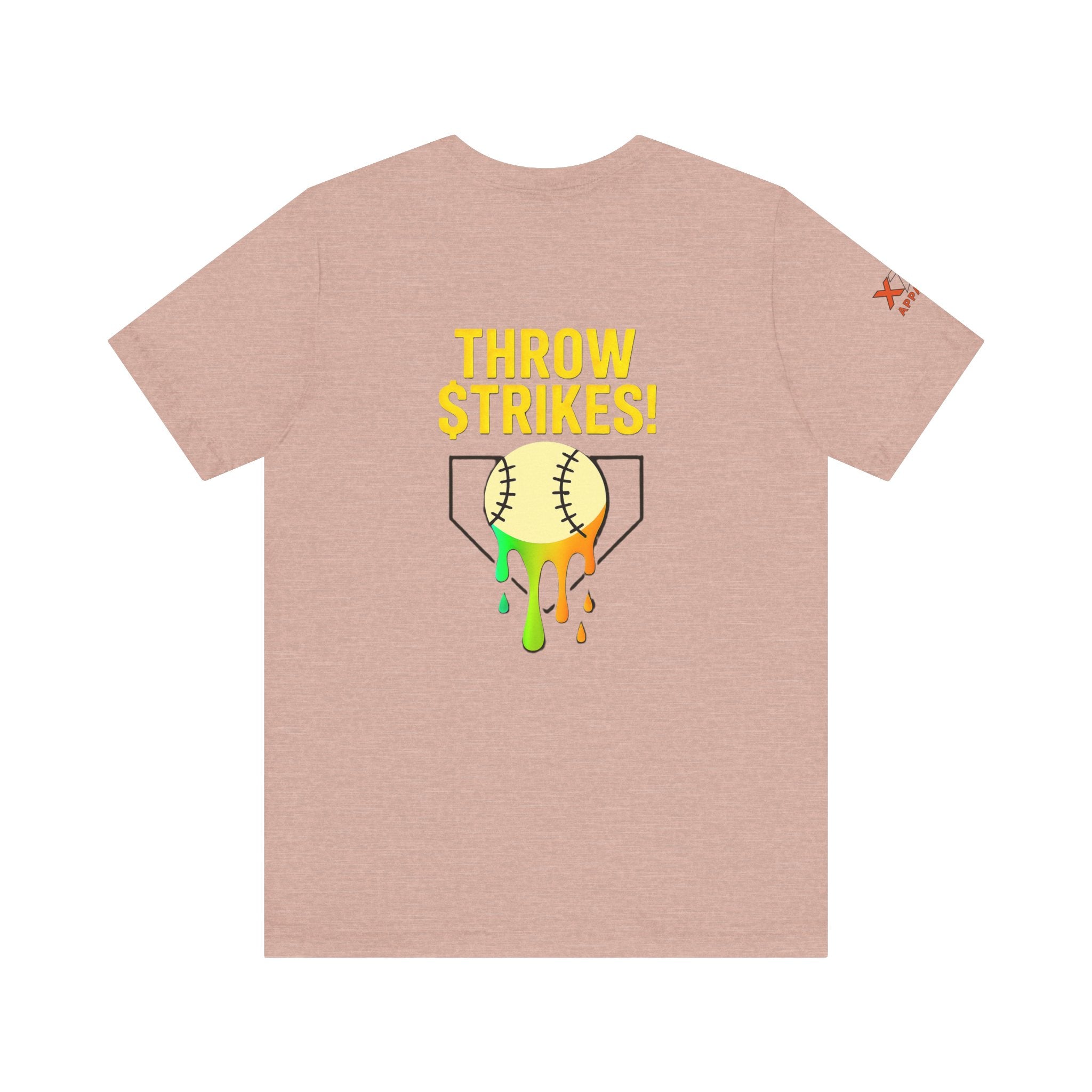 Throw Strikes Unisex Tee - Fun Softball T-Shirt for Sports Lovers, Cute Gift for Players, Team Spirit Wear, Birthday and Game Day
