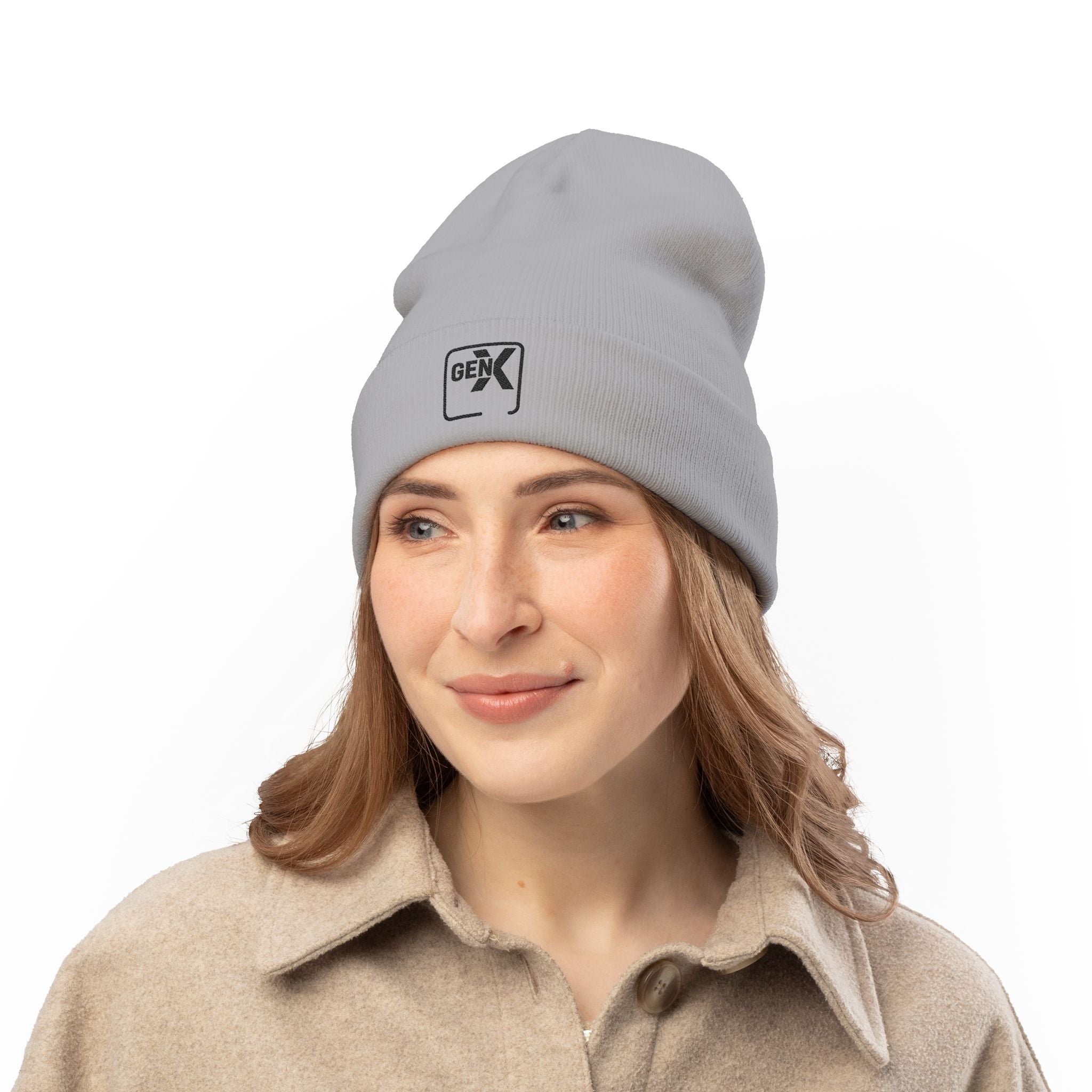 'Gen X' Stylish Gen X Knit Beanie, Cozy Winter Hat, Embroidered Beanie, Unique Gift for Gen X Lovers, Casual Everyday Wear, Trendy Accessory