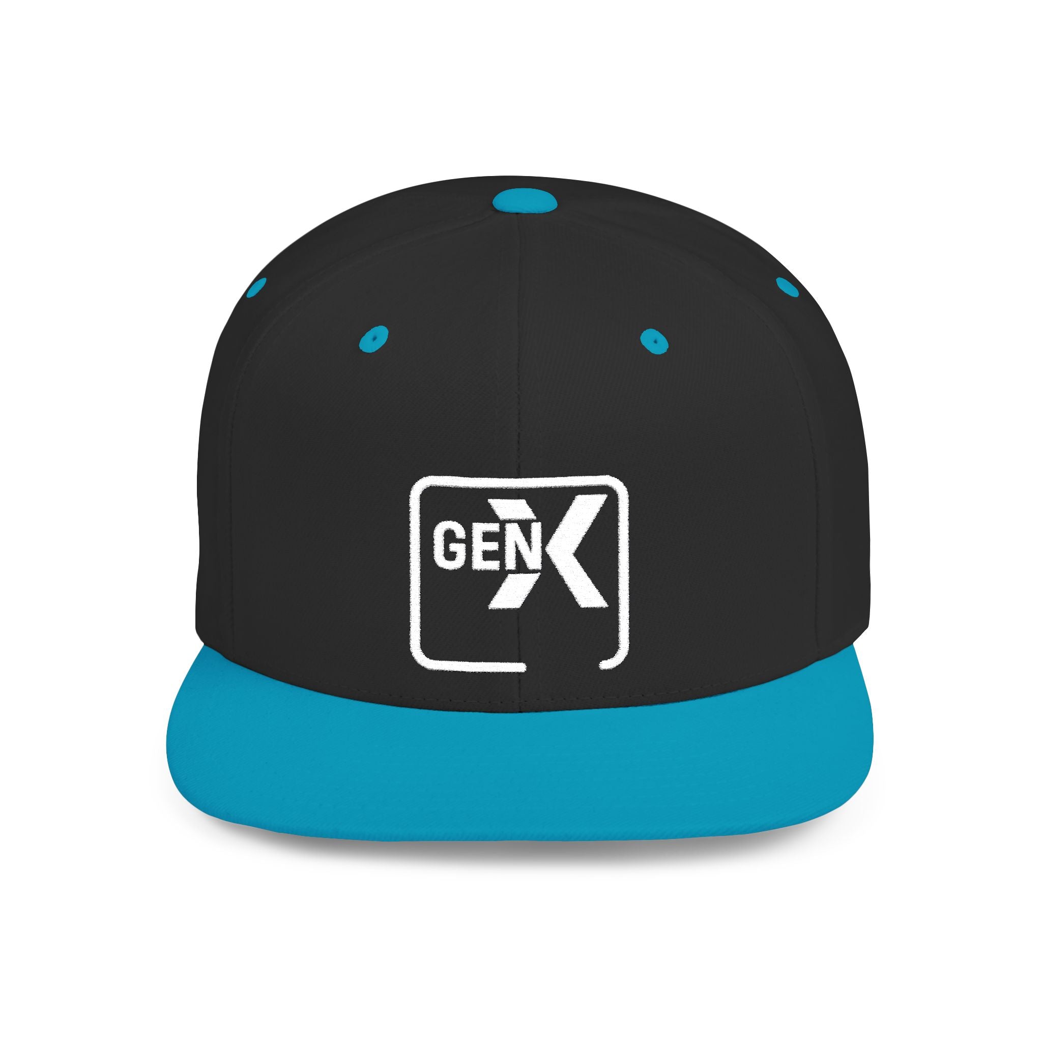 'Gen X' Stylish Flat Bill Snapback Cap | Trendy Streetwear Hat for Everyday Use, Gifts, Fashion Accessory, Casual Summer Style