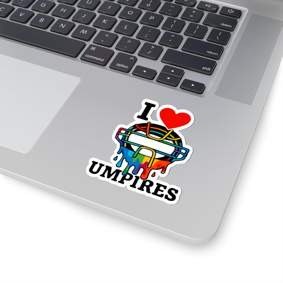 I Love Umpires Drippy Kiss-Cut Stickers | Perfect for Sports Lovers, Baseball Fans, Coaches, Water Bottles & Laptops
