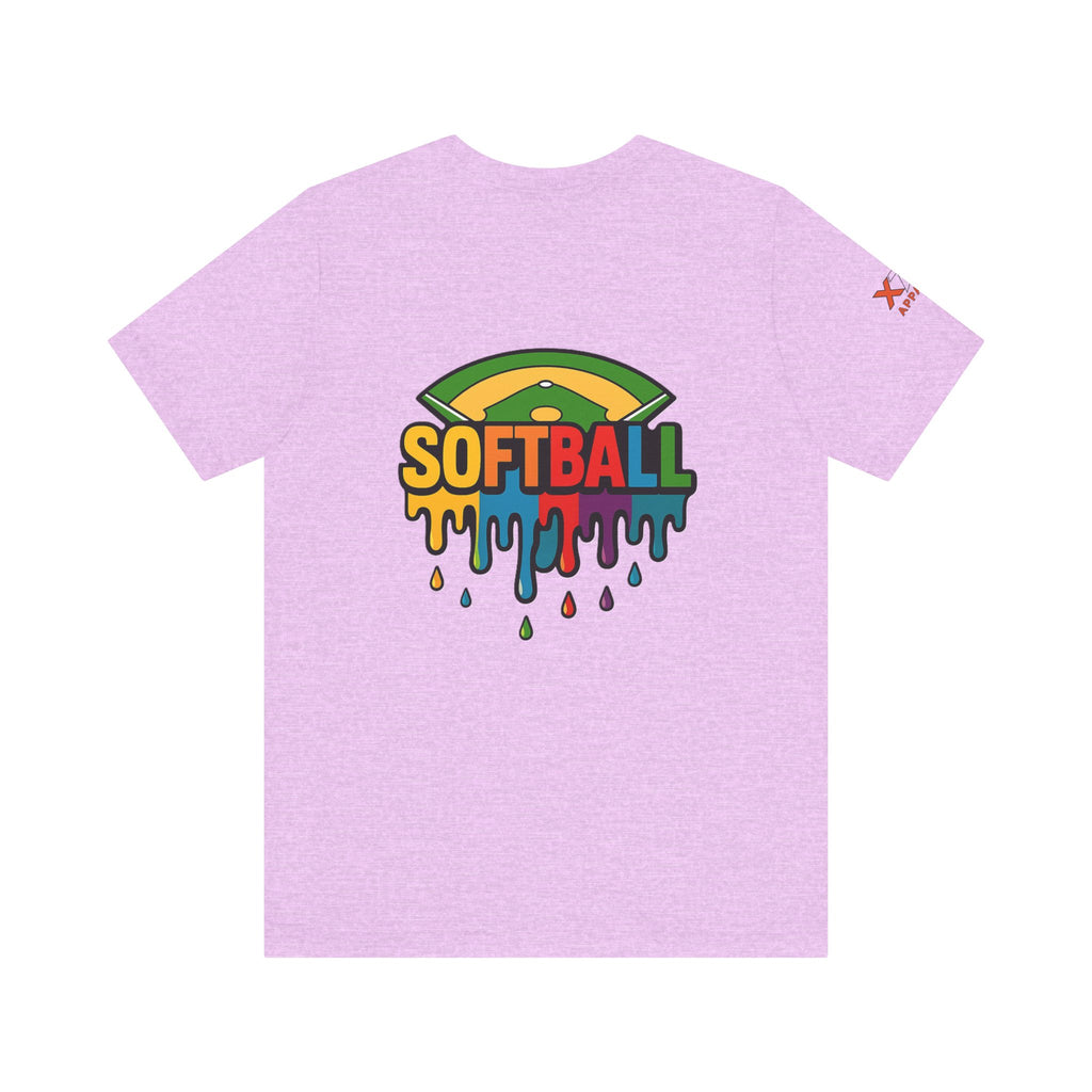 Softball Drippy Tee, Unisex Jersey Shirt, Sports Fan Apparel, Gift for Athletes, Casual Summer Top, Fun Team Spirit T-Shirt