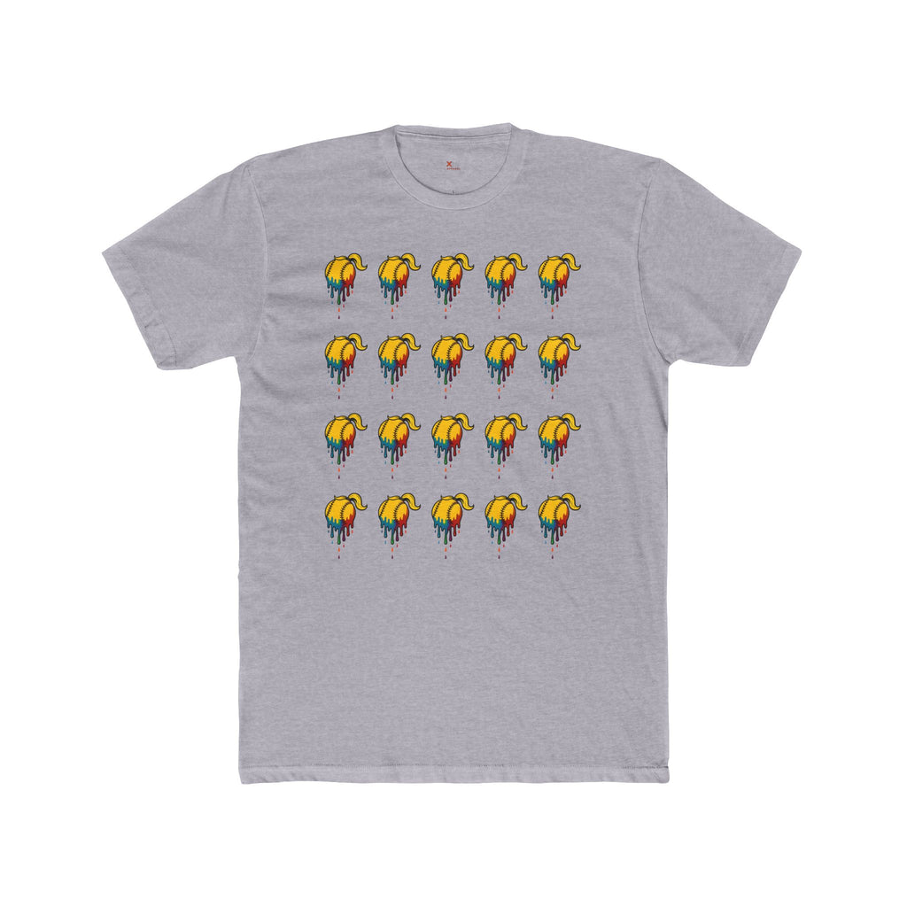 'Drippy' Colorful Dripping Design Unisex Cotton Crew Tee, Casual Wear, Gender Neutral Shirt, Vibrant Gift, Streetwear Style