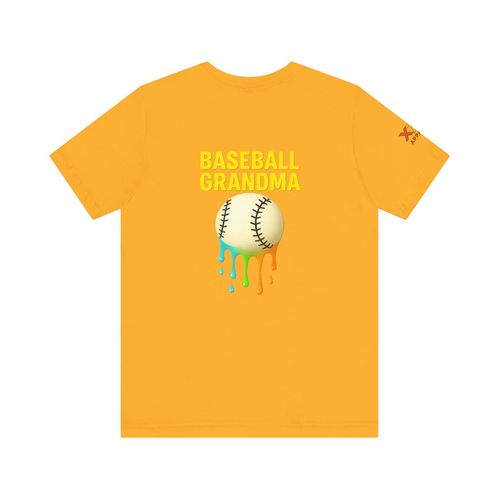 Baseball Grandma Drippy Unisex Tee, Perfect Gift for Baseball Lovers, Sporty T-Shirt for Moms, Fun Summer Wear, Birthday Gift Idea