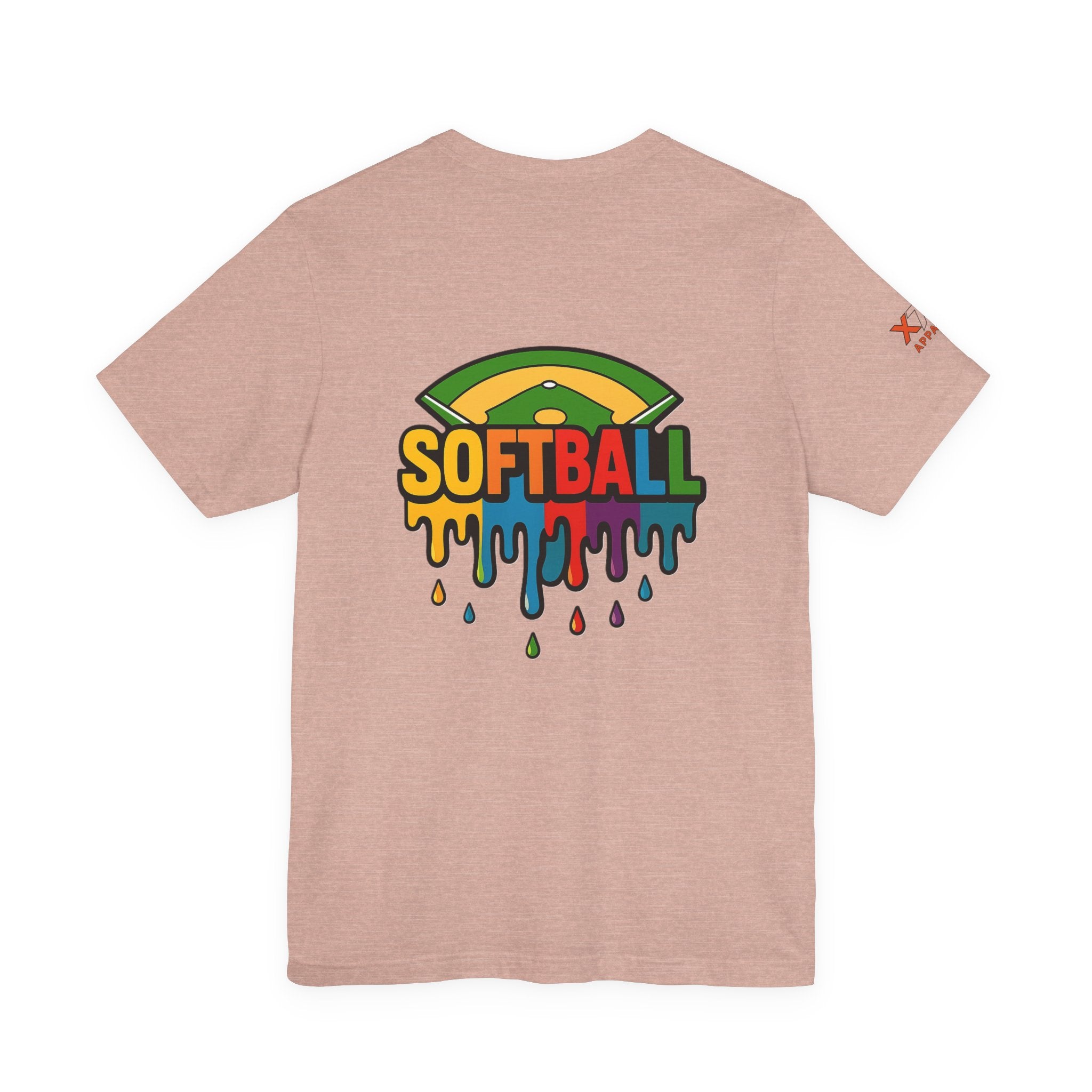 Softball Drippy Tee, Unisex Jersey Shirt, Sports Fan Apparel, Gift for Athletes, Casual Summer Top, Fun Team Spirit T-Shirt