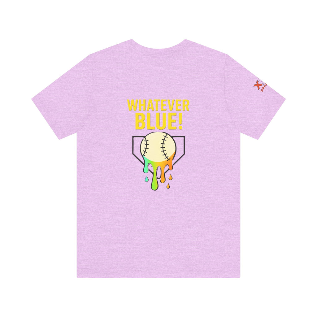 Whatever Blue Drippy Cool Sports Graphic Tee for Casual Wear, Perfect for Gamers and Event Attendees, Ideal Gift for Birthdays, Casual Outings
