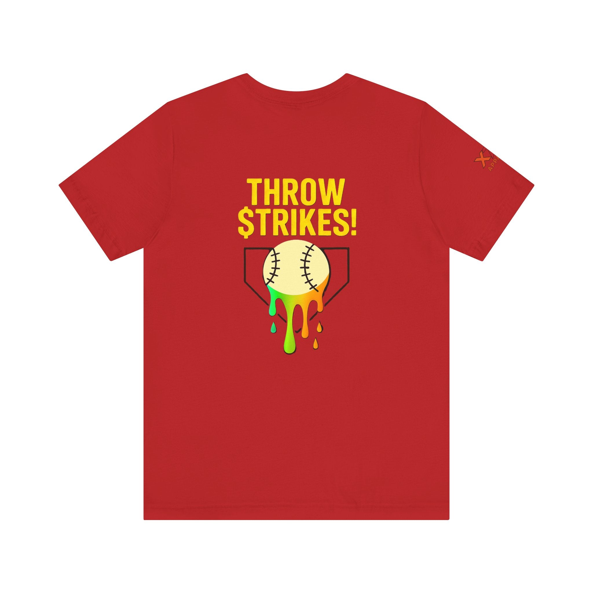 Throw Strikes Unisex Tee - Fun Softball T-Shirt for Sports Lovers, Cute Gift for Players, Team Spirit Wear, Birthday and Game Day
