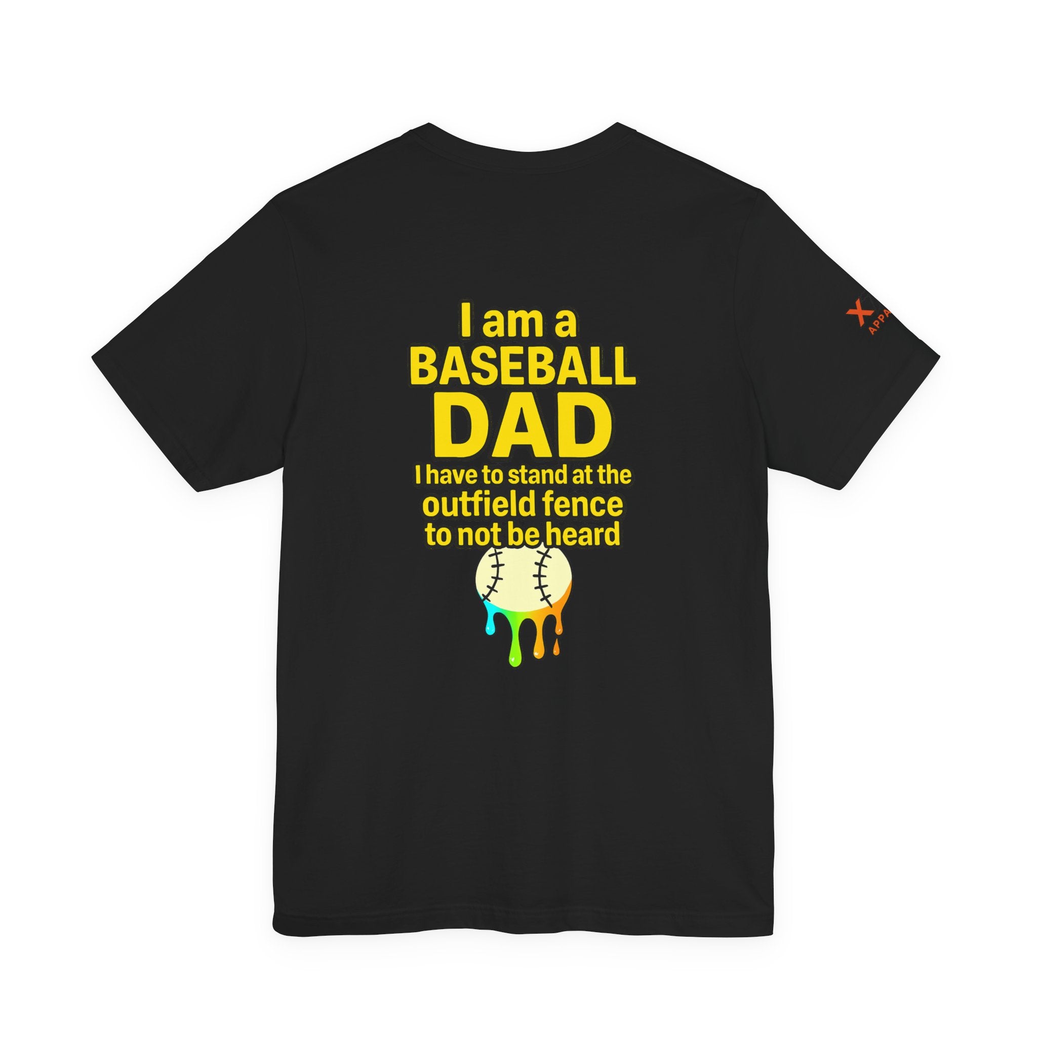 Baseball Dad Not Heard Drippy T-Shirt, Unisex Jersey Tee, Father's Day Gift, Sports Apparel, Outdoor Fun, Parenting Humor Shirt