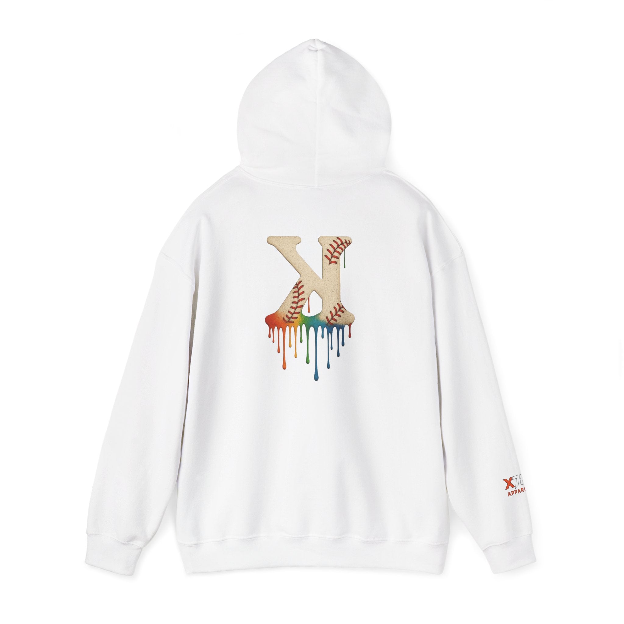 Baseball Strikeout Drippy 2 Art Hoody - Unisex Heavy Blend™ Sweatshirt, Streetwear, Graphic Hoodie, Gift for Him/Her, Casual Comfort, Festival Fashion