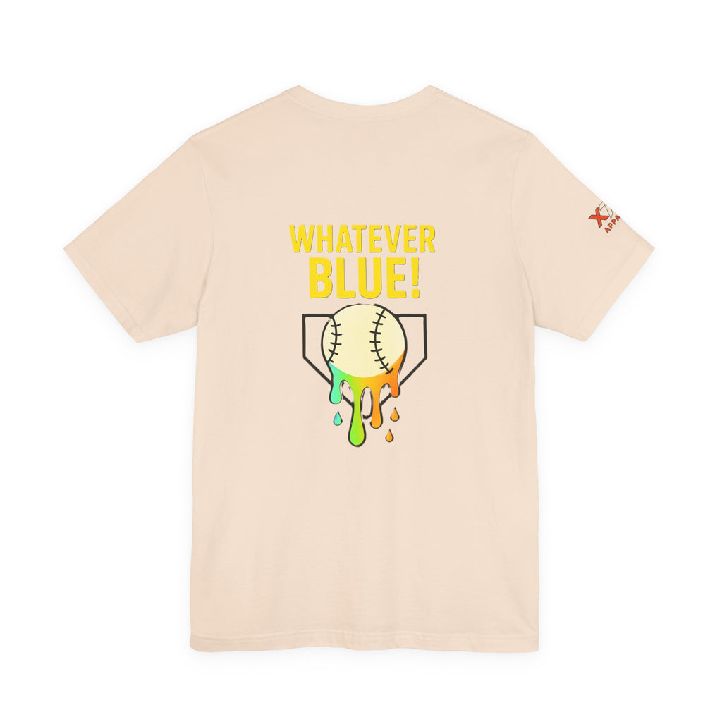 Whatever Blue Drippy Cool Sports Graphic Tee for Casual Wear, Perfect for Gamers and Event Attendees, Ideal Gift for Birthdays, Casual Outings
