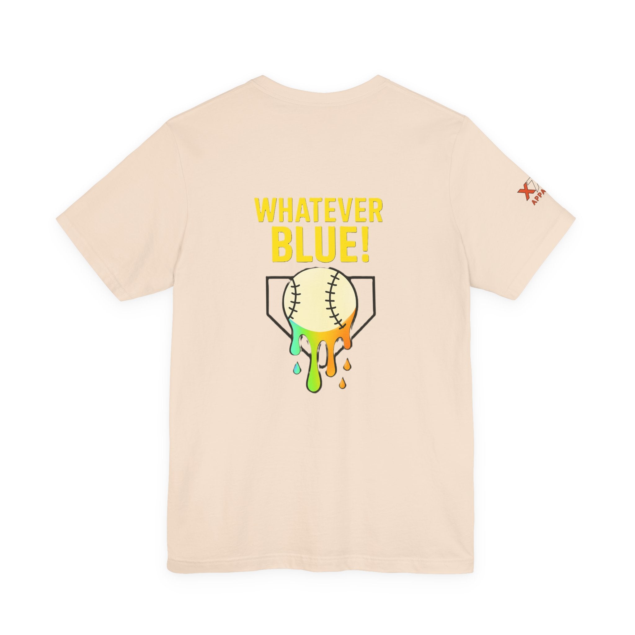 Whatever Blue Drippy Cool Sports Graphic Tee for Casual Wear, Perfect for Gamers and Event Attendees, Ideal Gift for Birthdays, Casual Outings