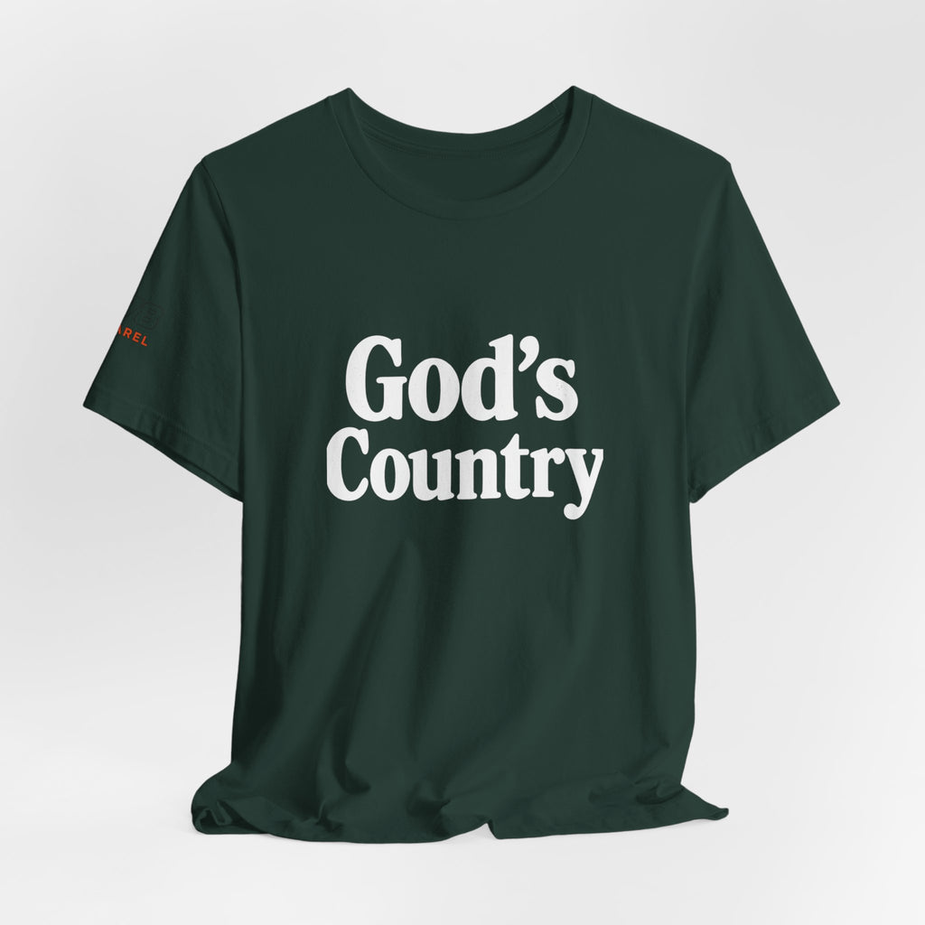 God's Country Tee, Casual Wear, Outdoor Activities, Faith-Based Apparel, Gift for Believers, Summer Wardrobe