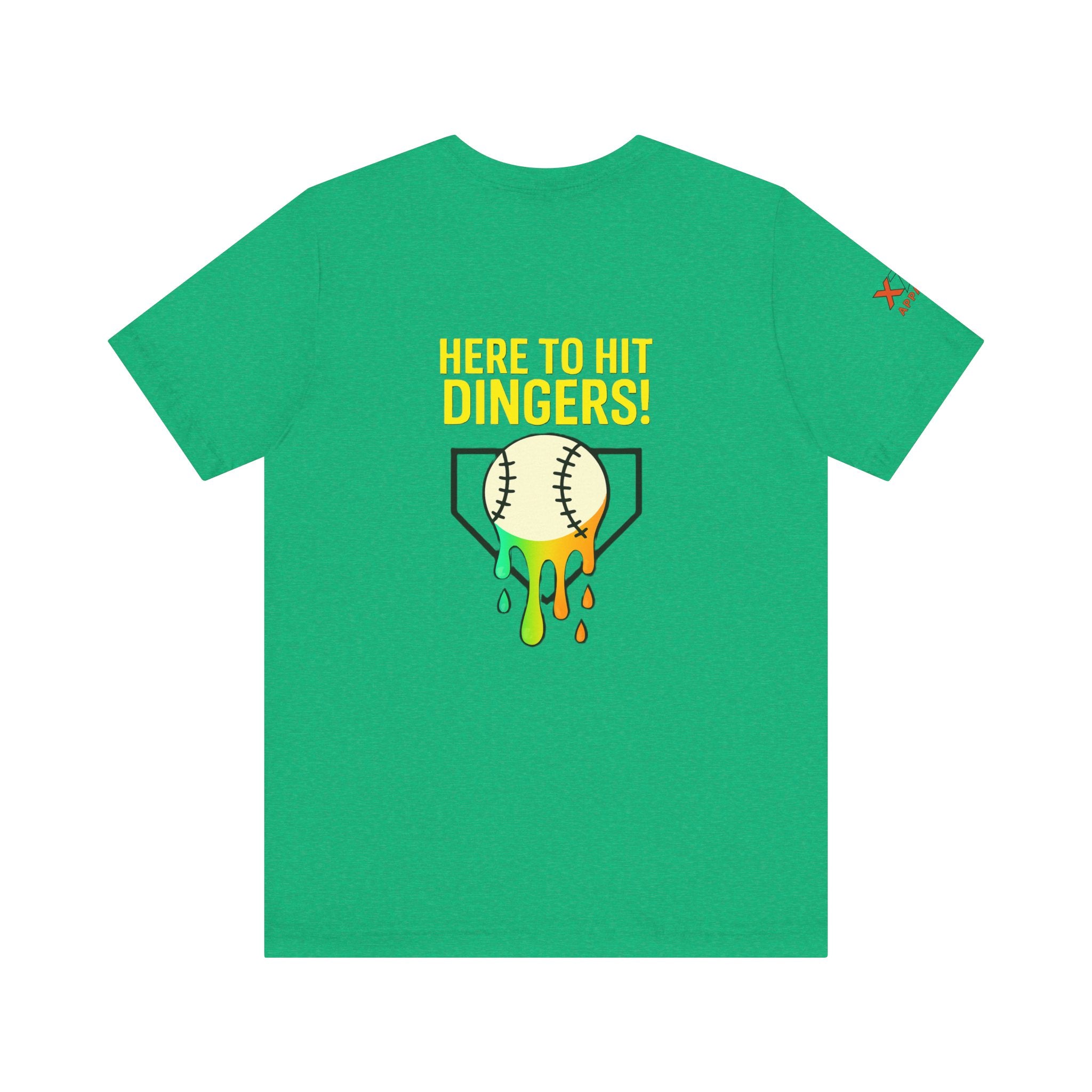 Here to Hit Dingers Unisex Baseball Tee, Perfect Gift for Sports Lovers, Fun Summer Wear, Baseball Party, Casual Outfit