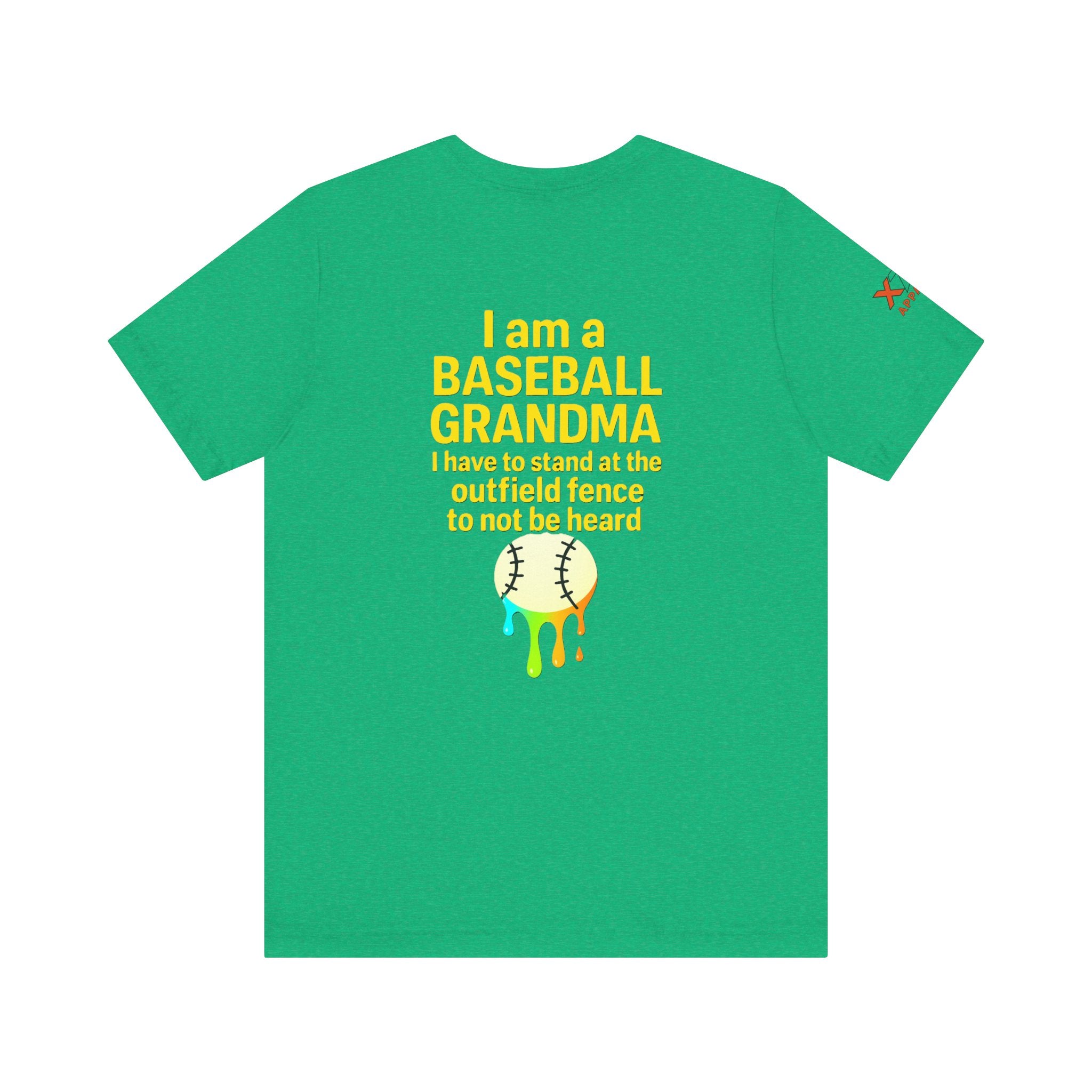 Baseball Grandma Not Heard DrippyTee, Funny Baseball Shirt, Gift for Grandma, Soft Cotton Top, Summer Baseball Outfit