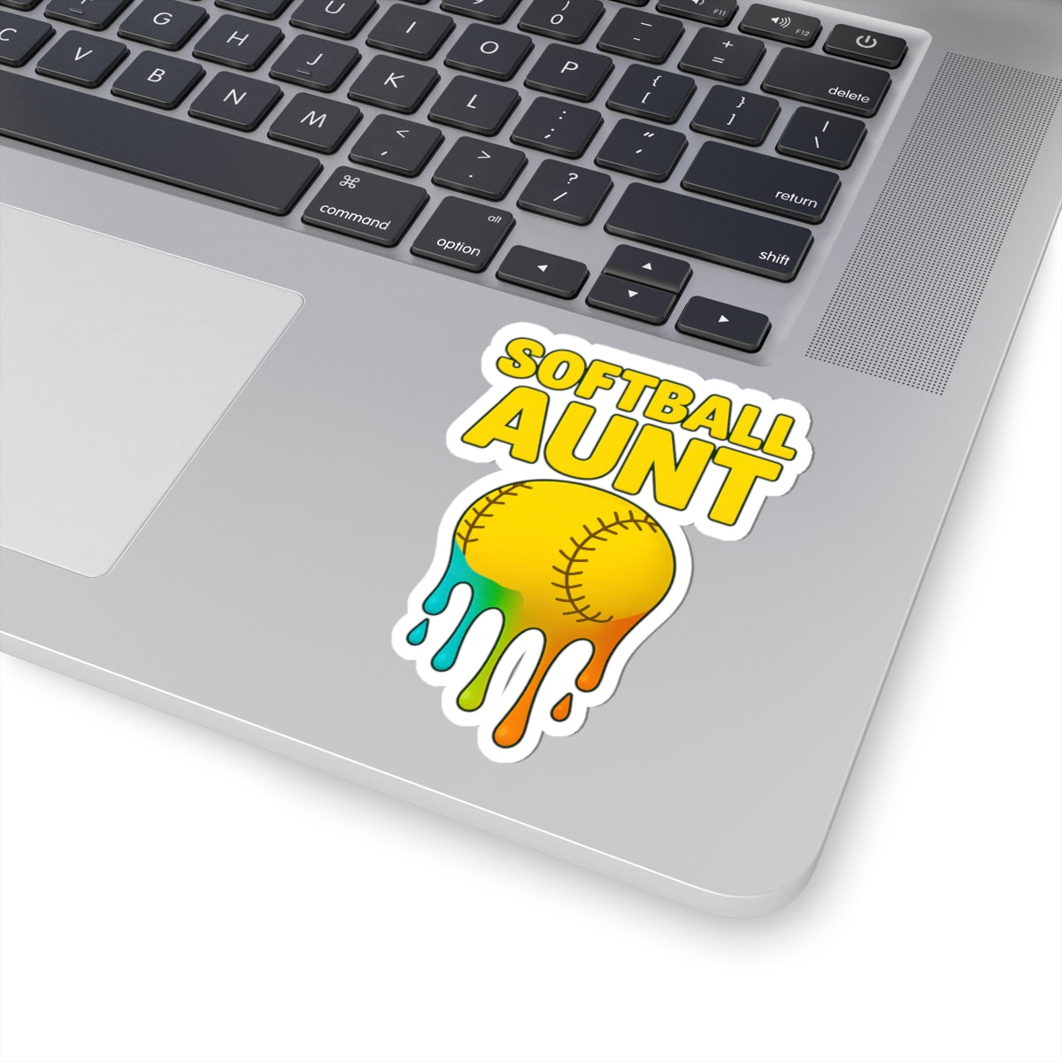 Drippy Softball Aunt Sticker