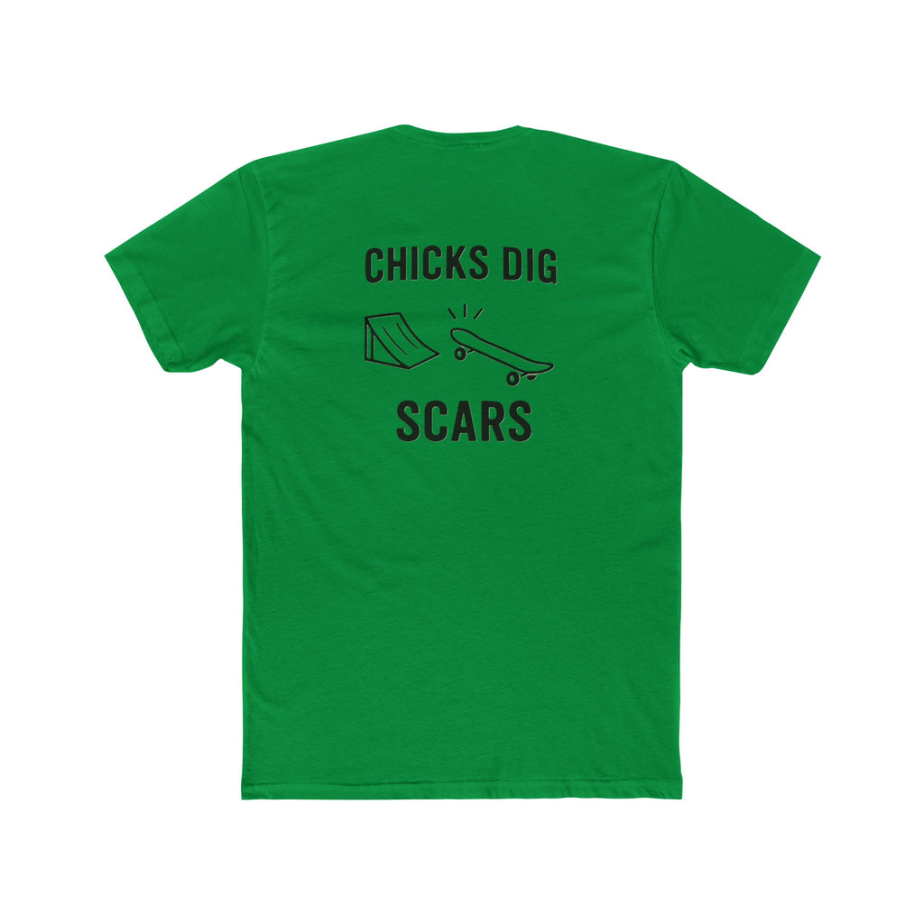 'Gen X Chicks Dig Scars Skateboard' Cool Graphic Tee for Skateboarders, Unisex Cotton Crew Tee, Funny Skate Shirt, Gift for Sports Lovers, Casual Wear, Street Style
