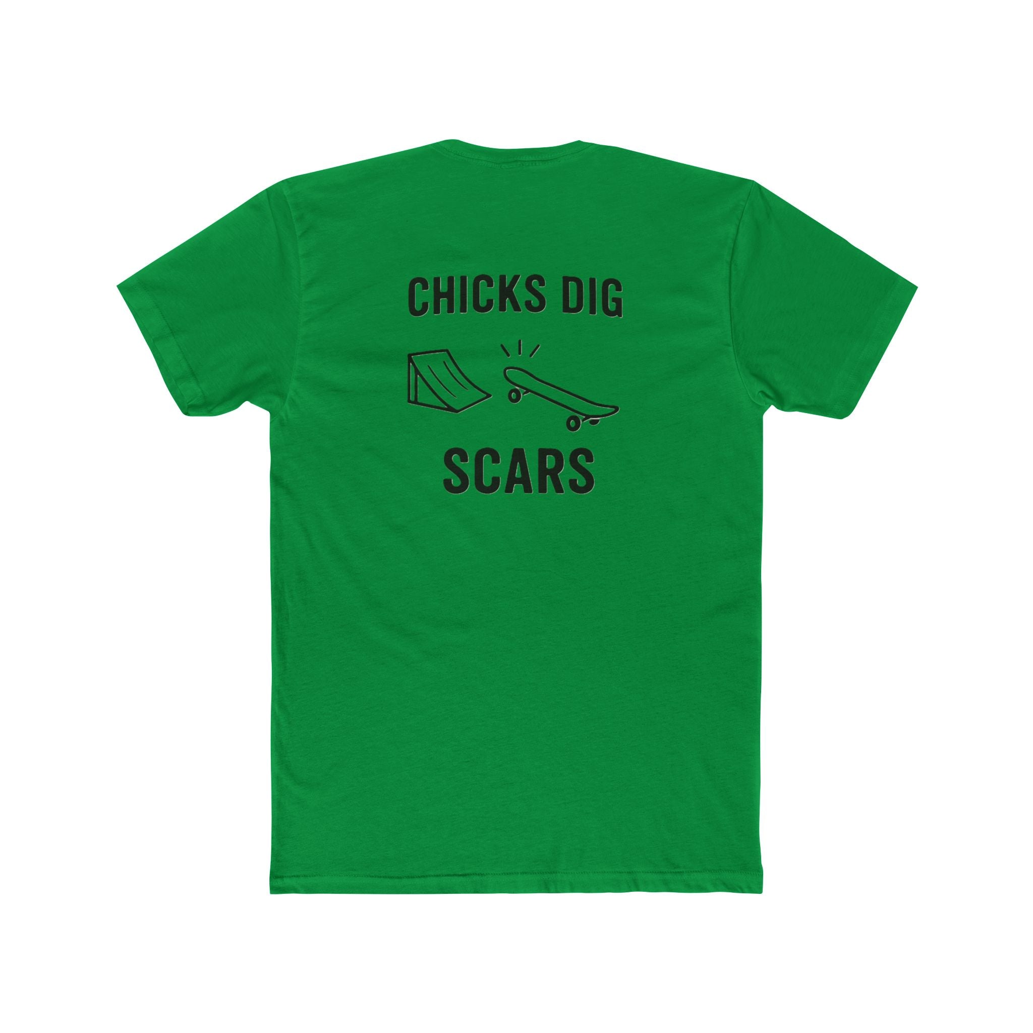 'Gen X Chicks Dig Scars Skateboard' Cool Graphic Tee for Skateboarders, Unisex Cotton Crew Tee, Funny Skate Shirt, Gift for Sports Lovers, Casual Wear, Street Style