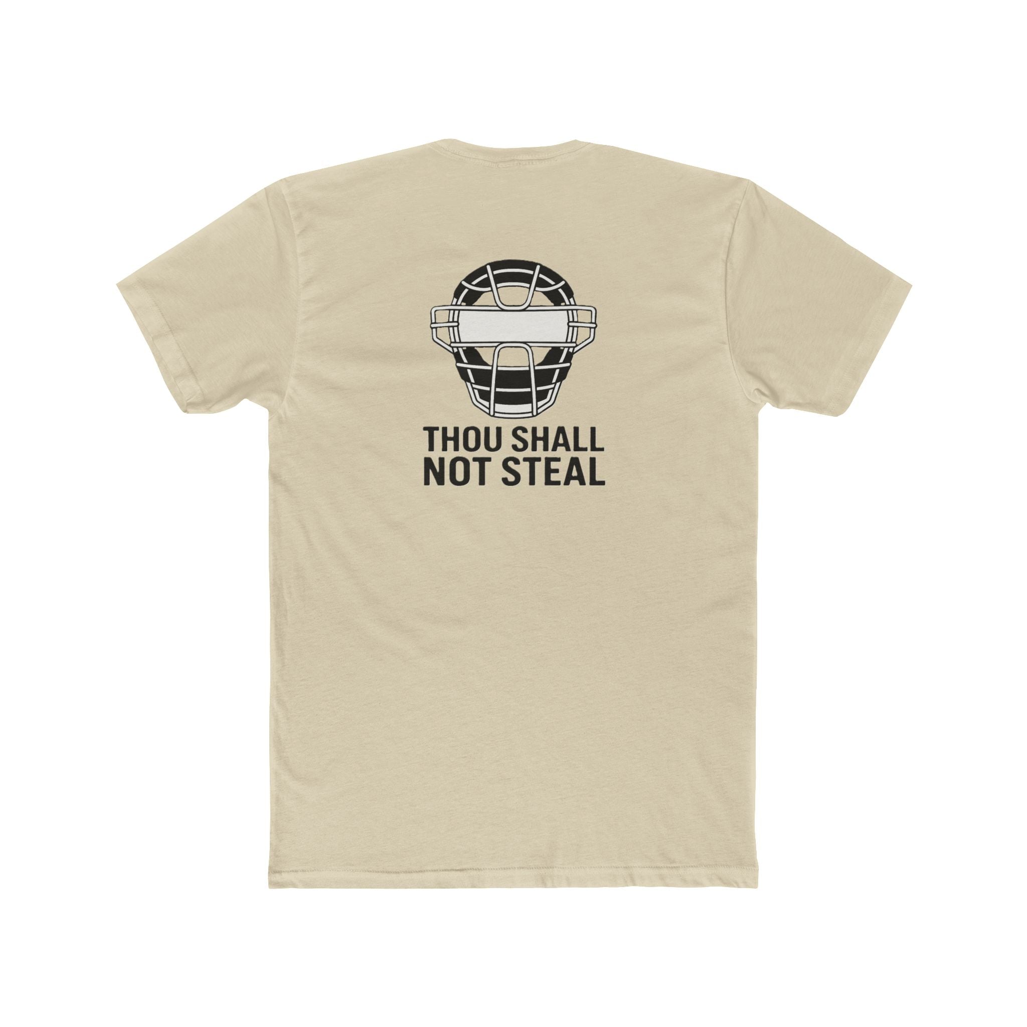'Thou Shall Not Steel' Funny Catcher T-Shirt | Unisex Cotton Crew Tee | Gift for Soccer Fans | Sports Humor Tee | Unique Soccer Apparel, Birthday Gift, [...]
