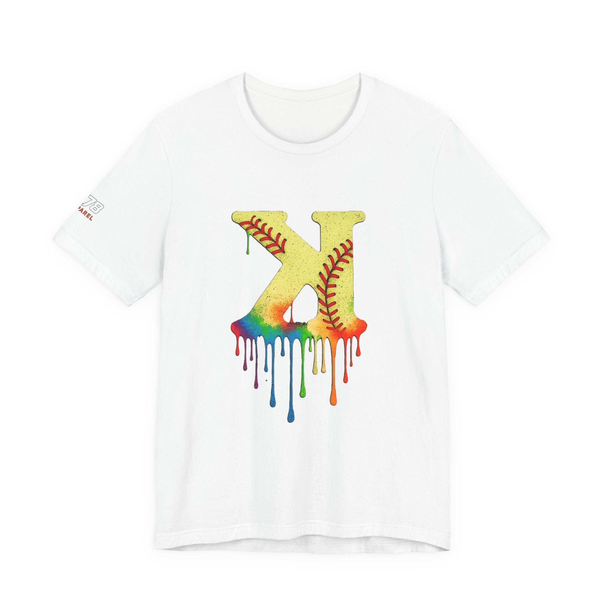Softball Strikeout Drippy Graphic Tee, Perfect for Sports Fans, Gift for Athletes, Casual Wear, Summer Outfits, Team Spirit Apparel