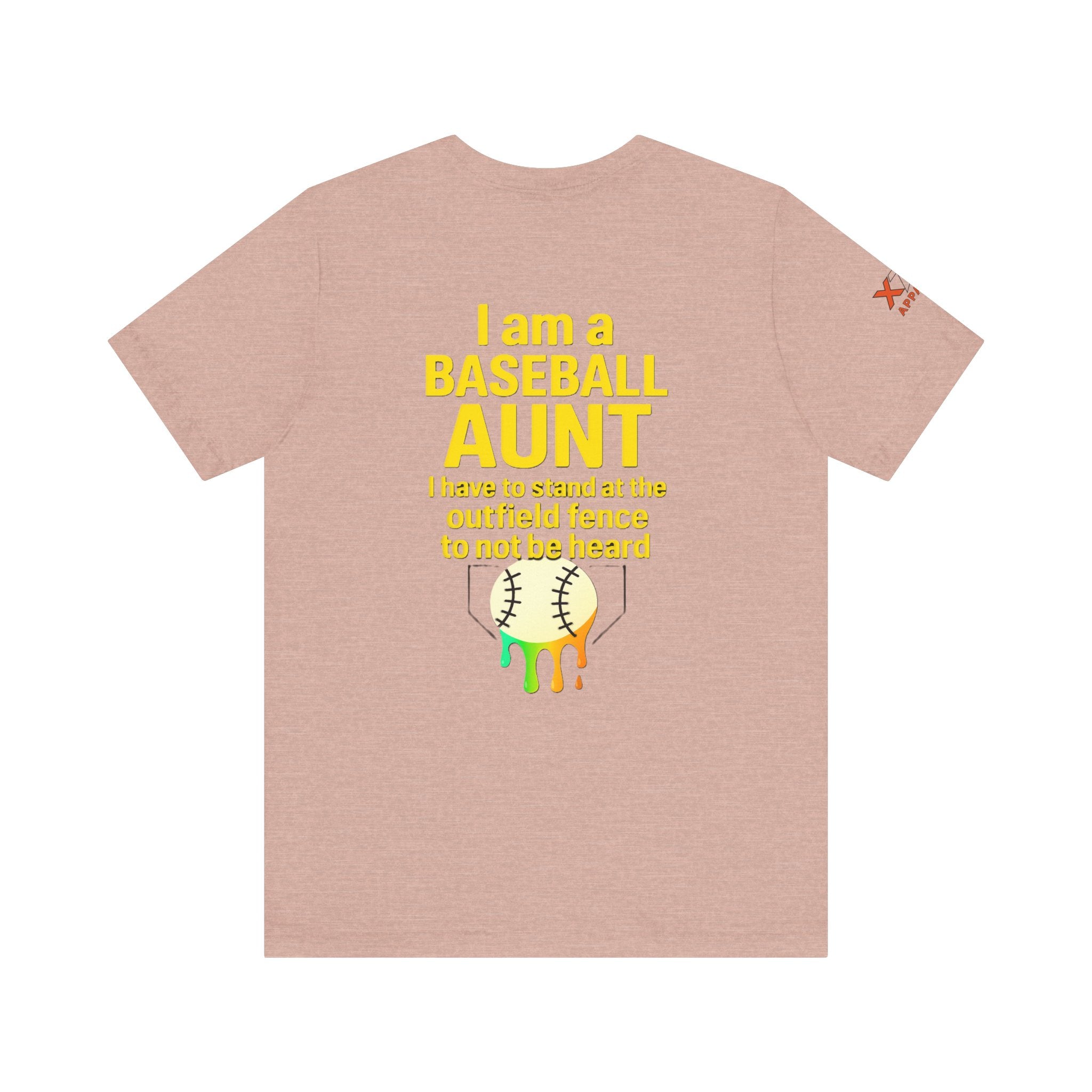 Baseball Aunt Not Heard Drippy Tee, Fun Baseball Shirt, Gifts for Sports Moms, Summer Apparel, Soft Cotton T-Shirt, Game Day Outfit