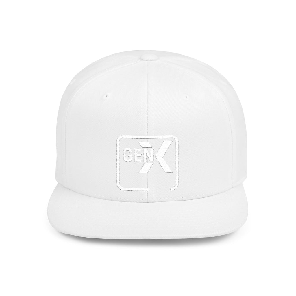 'Gen X' Stylish Flat Bill Snapback Cap | Trendy Streetwear Hat for Everyday Use, Gifts, Fashion Accessory, Casual Summer Style