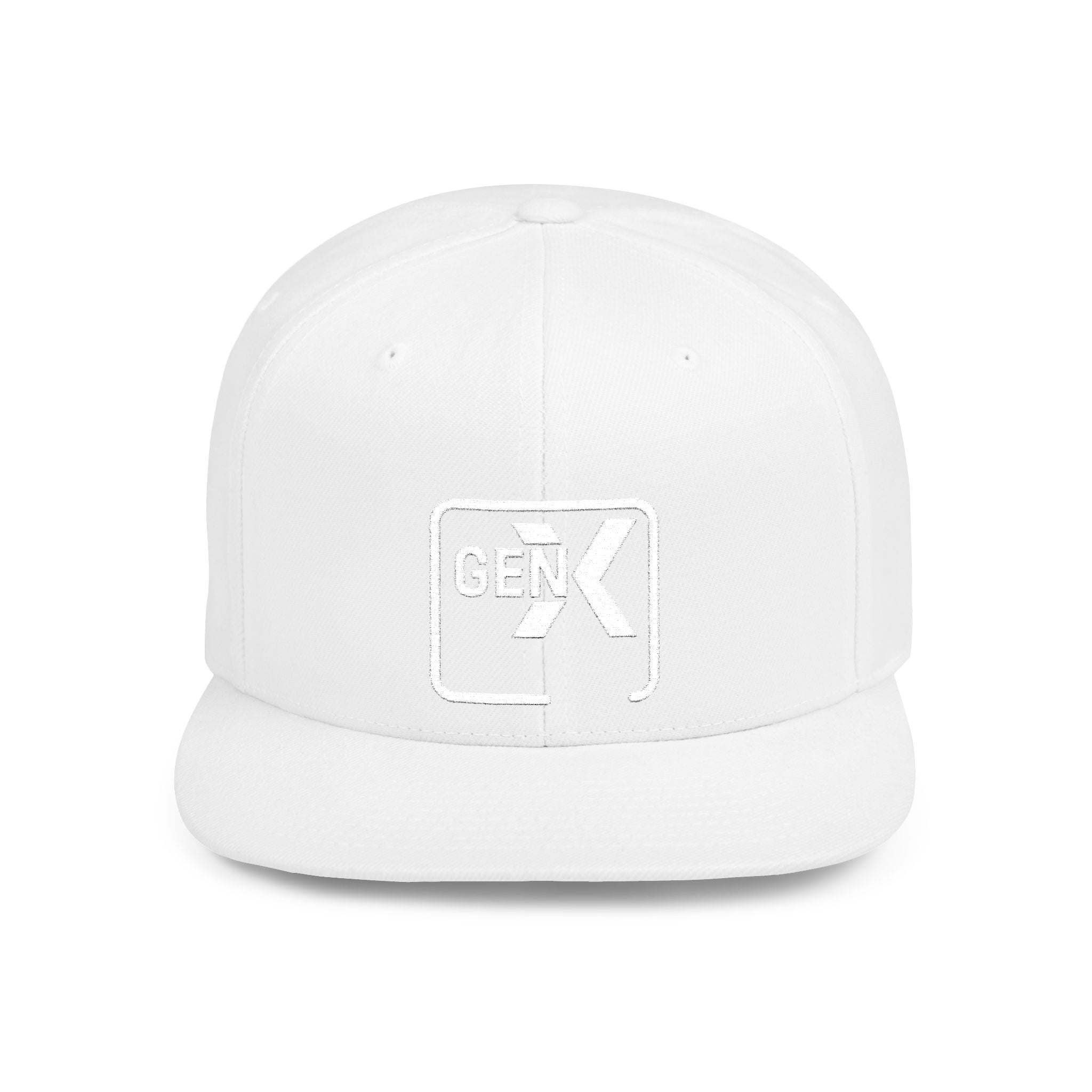 'Gen X' Stylish Flat Bill Snapback Cap | Trendy Streetwear Hat for Everyday Use, Gifts, Fashion Accessory, Casual Summer Style